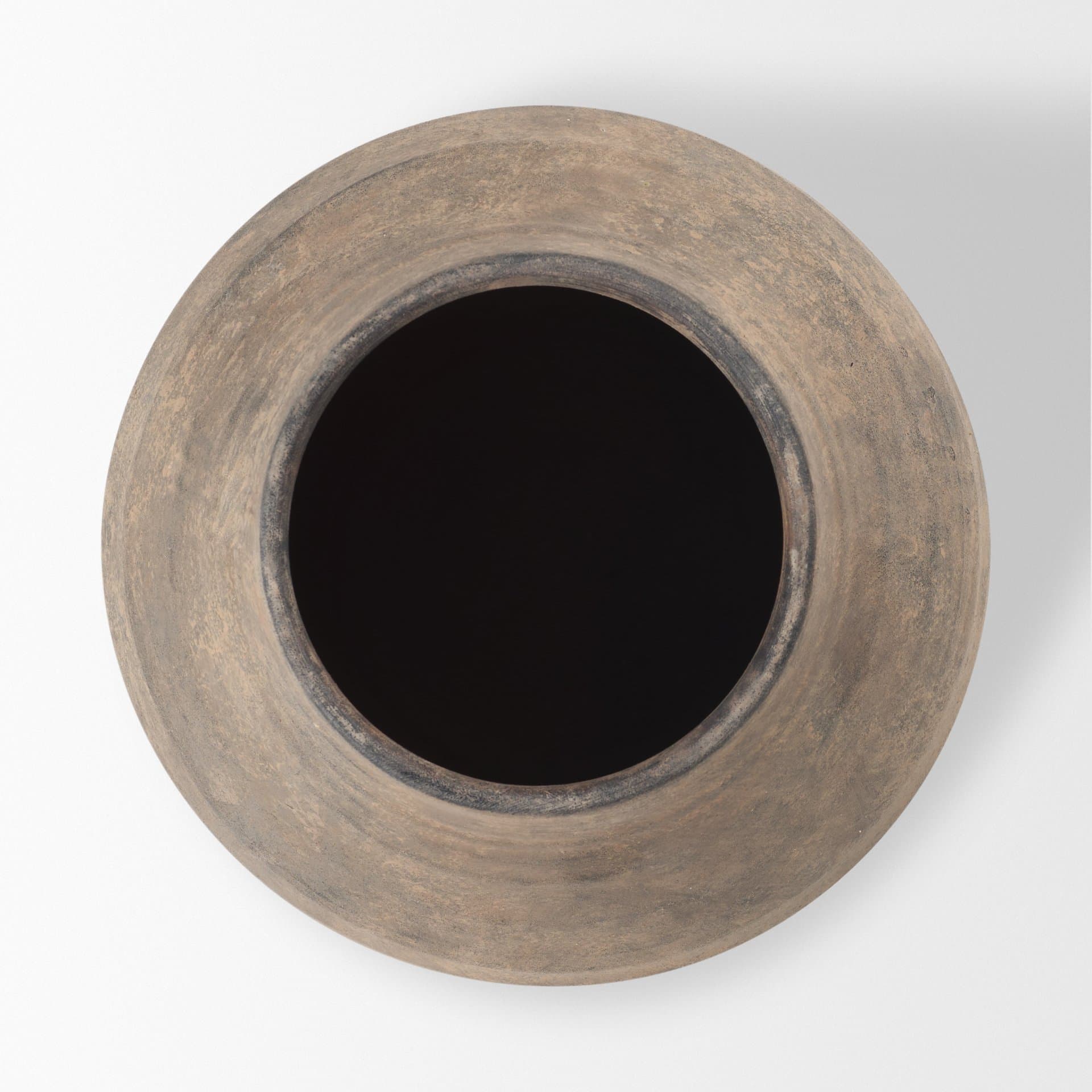 Cotto 13.2H Weathered Wide Mouth Terracotta Urn Vase — product photograph
