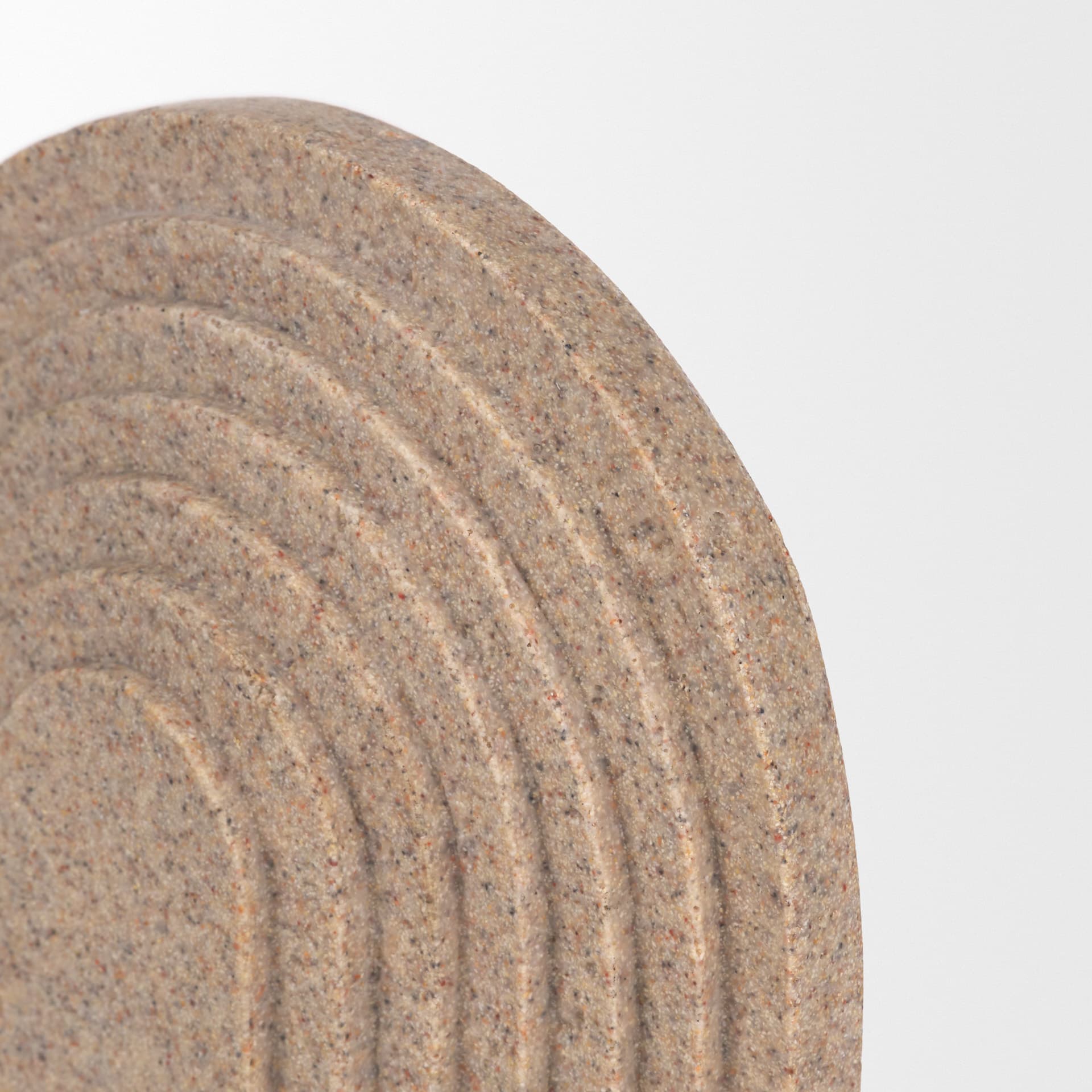 Kael Resin Textured Concrete Gray Decorative Object — product photograph