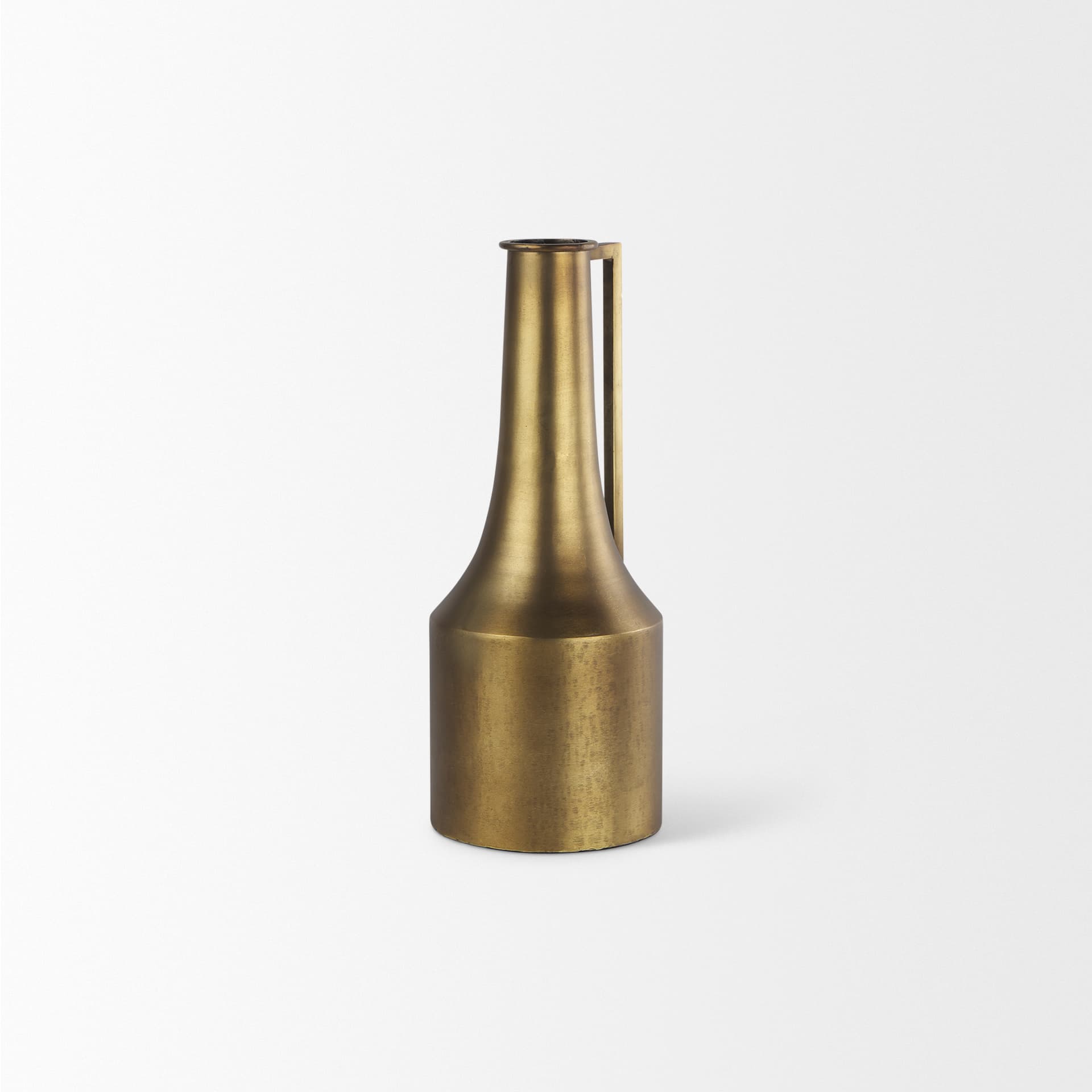 Aubrey Small 14.0H Gold Iron Flower Jug Vase — product photograph