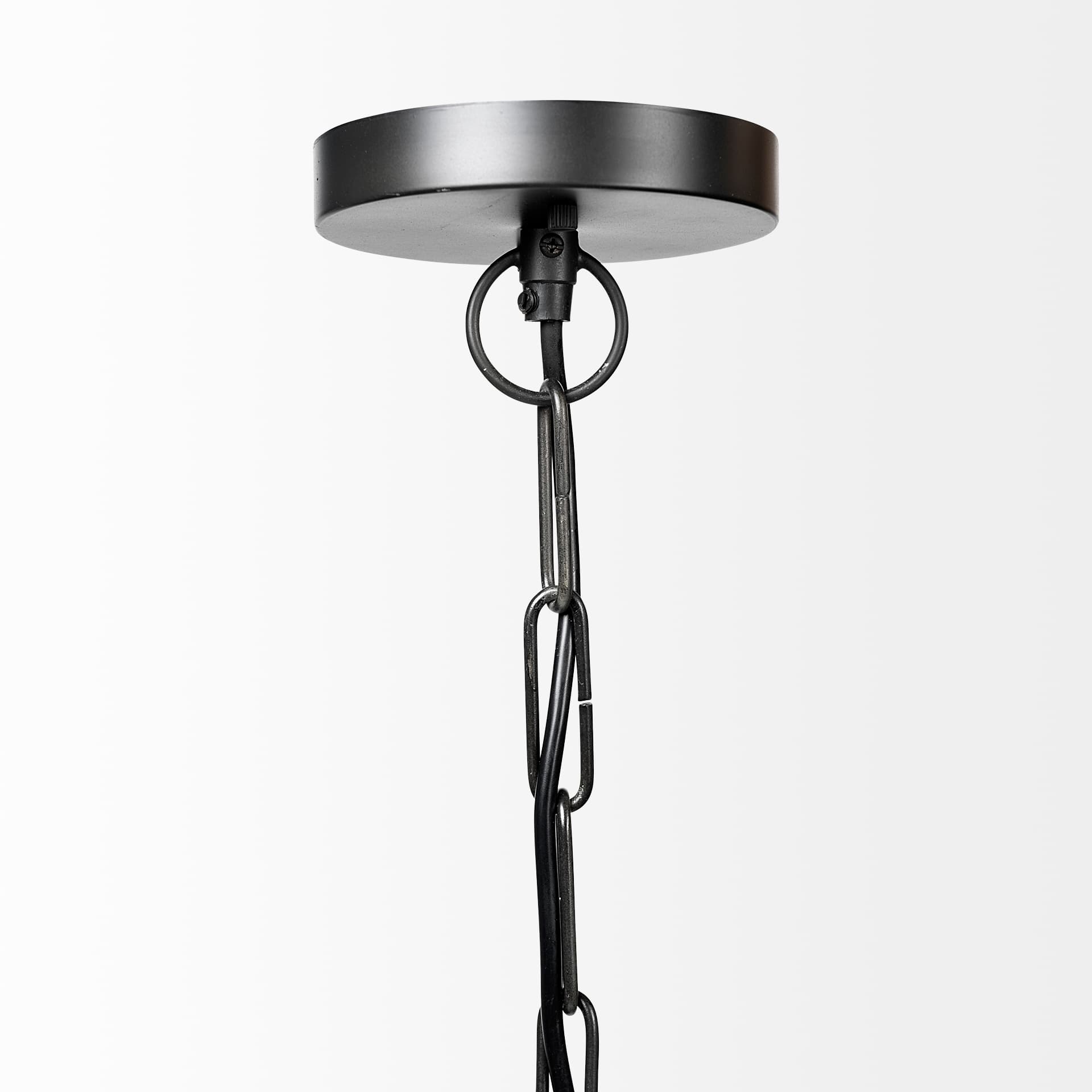 Minerva 19x22 Metallic Gray Hammered Detail Pendant Light — product photograph