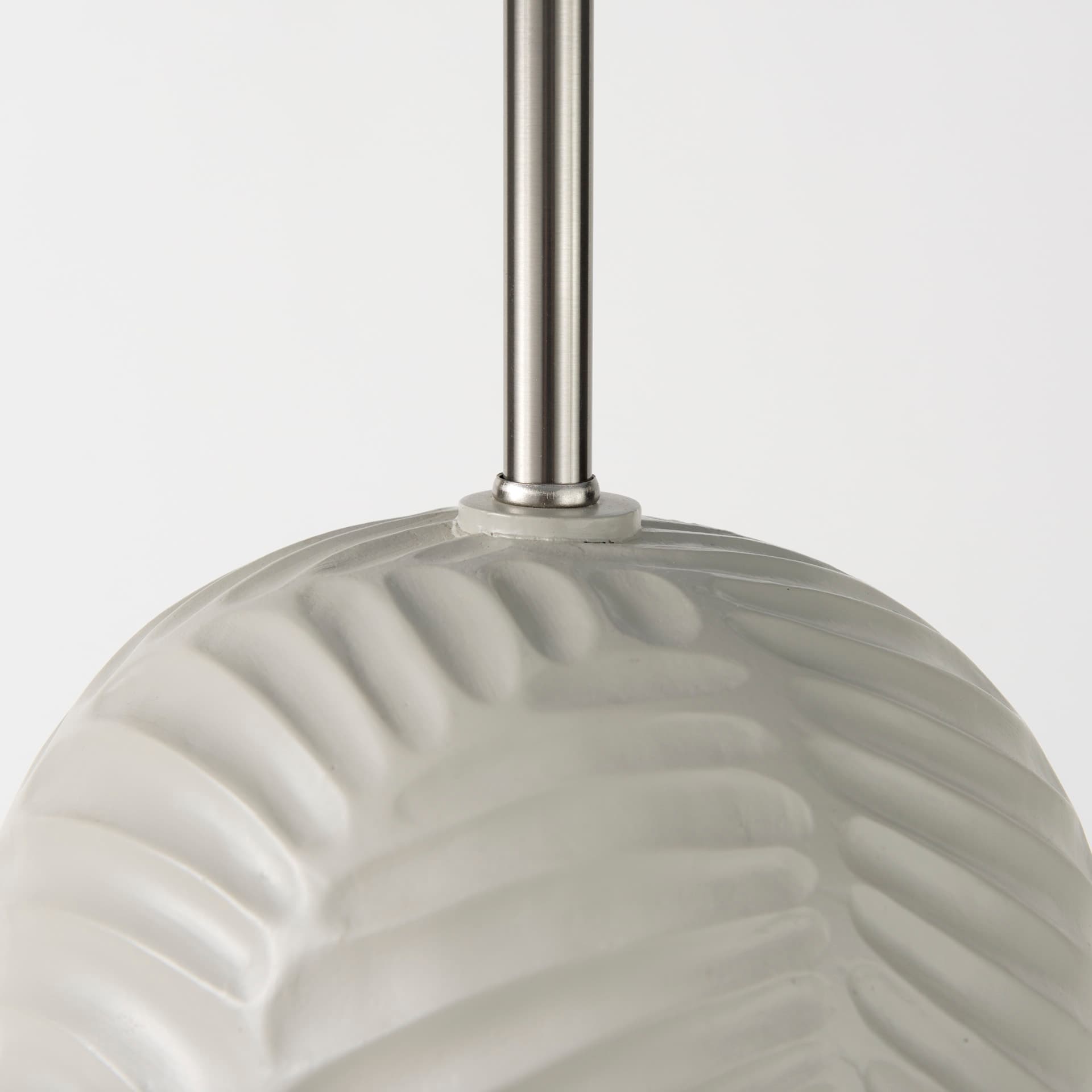 Quinn 19.0L x 19.0W x 24.6H Beige Base W/Navy Fabric Shade Table Lamp — product photograph