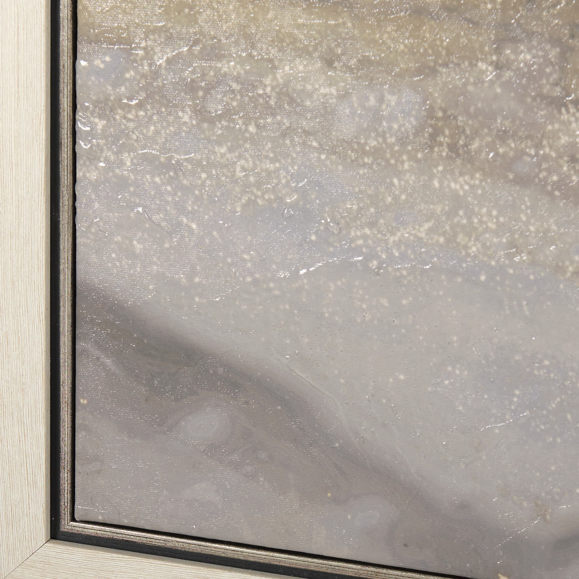 Sandy Waves III by Mercana Studio a Hand Embellished Textured Framed Canvas — product photograph