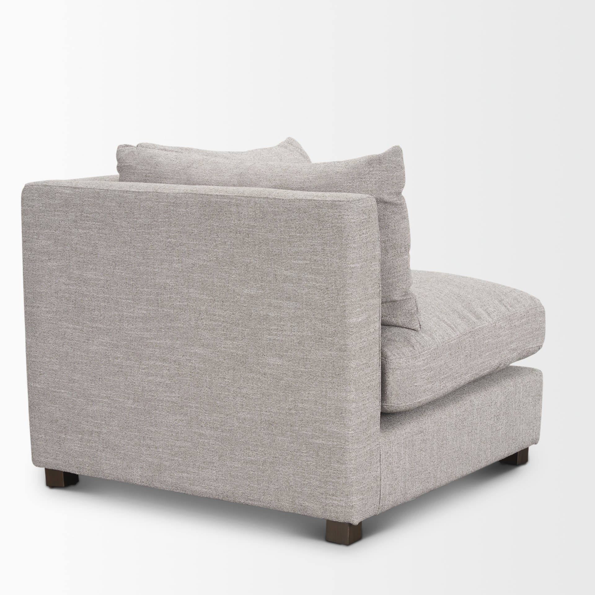 Halston Corner Light Grey Performance Fabric — product photograph