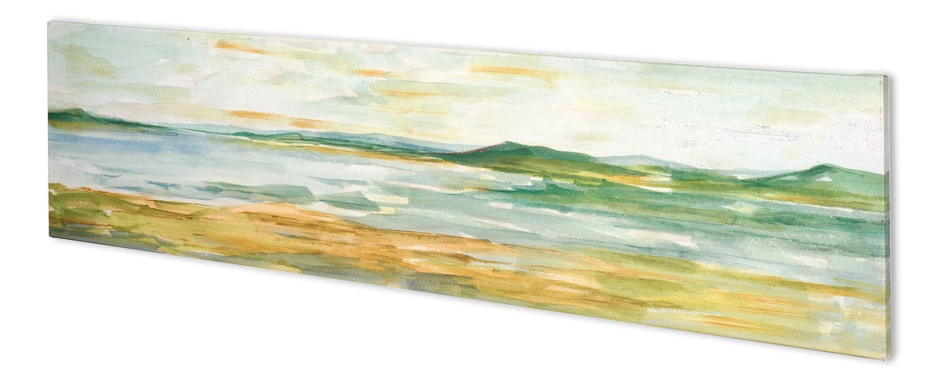 Panoramic Seascape I by Ethan Harper a Hand Embellished Textured Canvas — product photograph