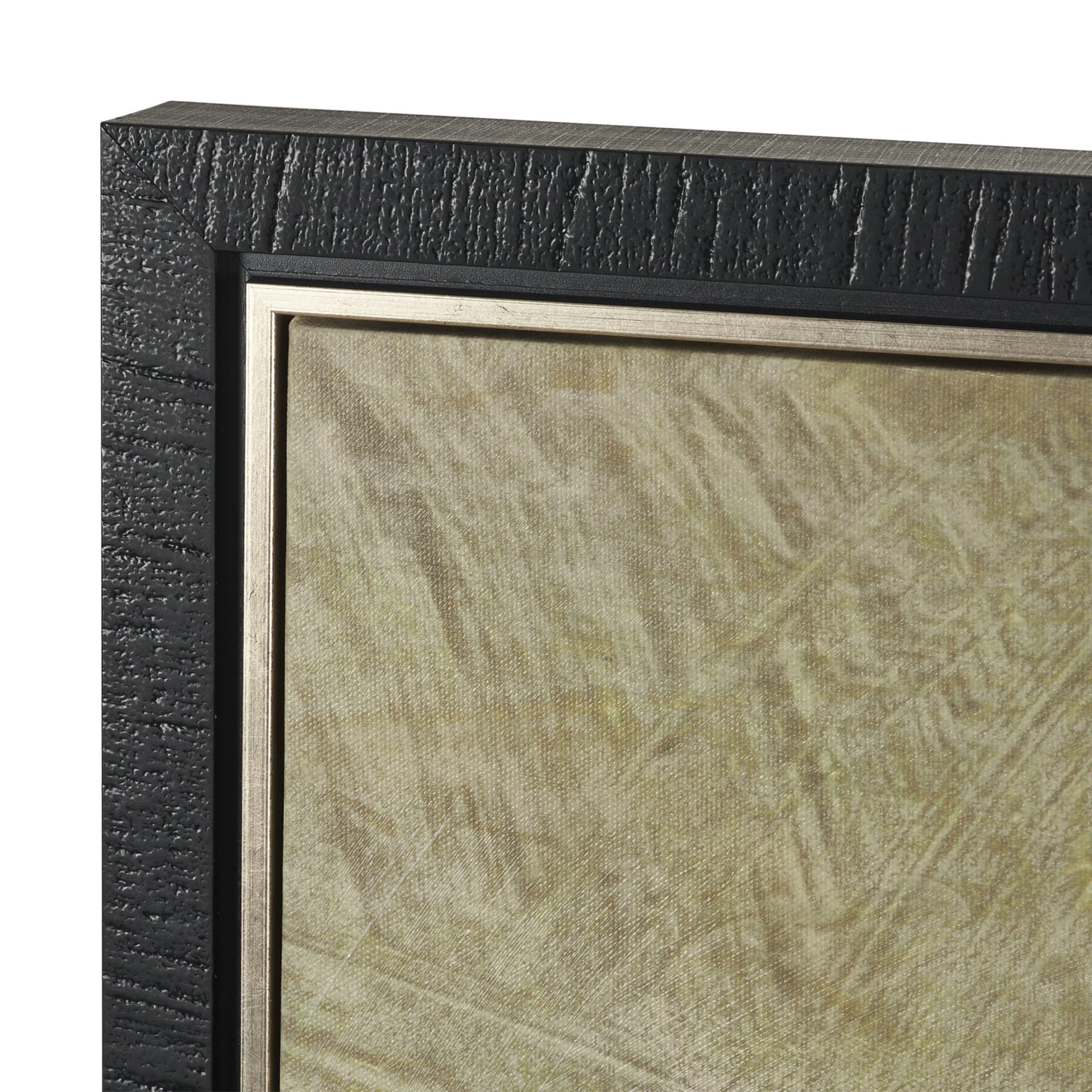 Quiet Presence I by Mercana Studio Hand-Embellished Textured Framed Canvas Artwork — product photograph