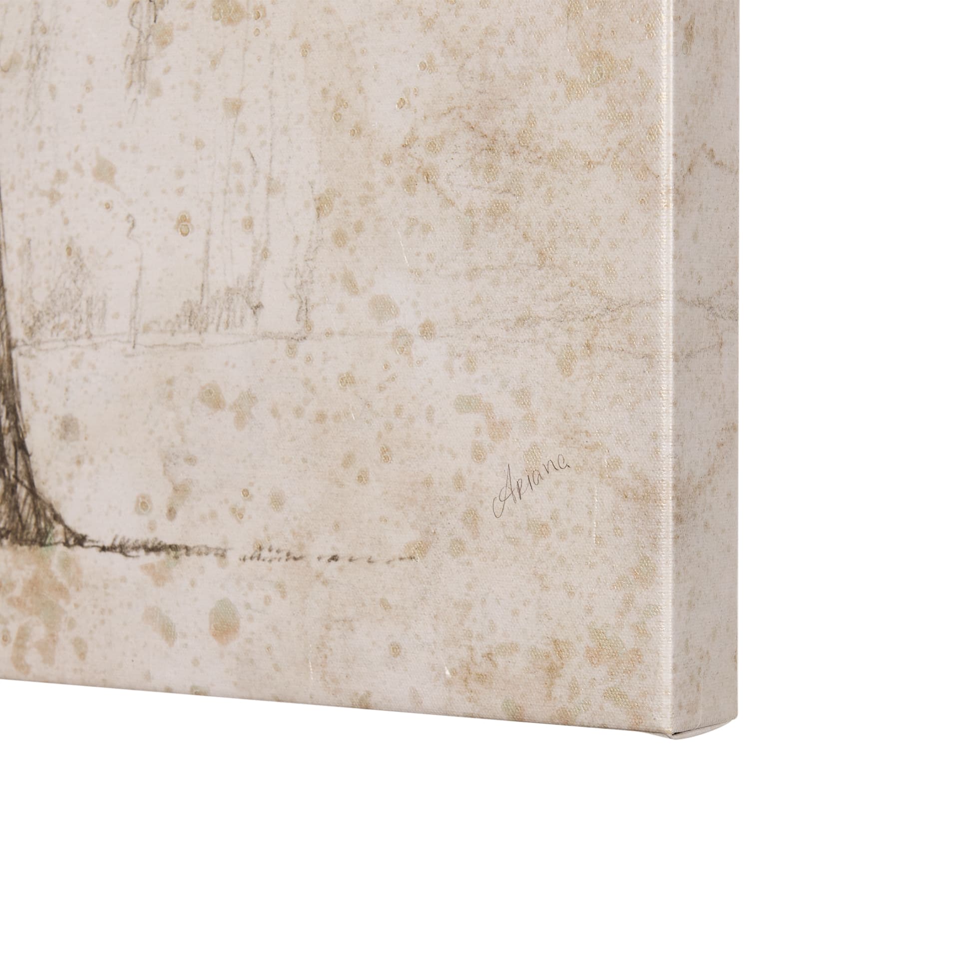 Westcoast Tree Drawing I by Mercana Studio a Hand Embellished Textured Canvas — product photograph