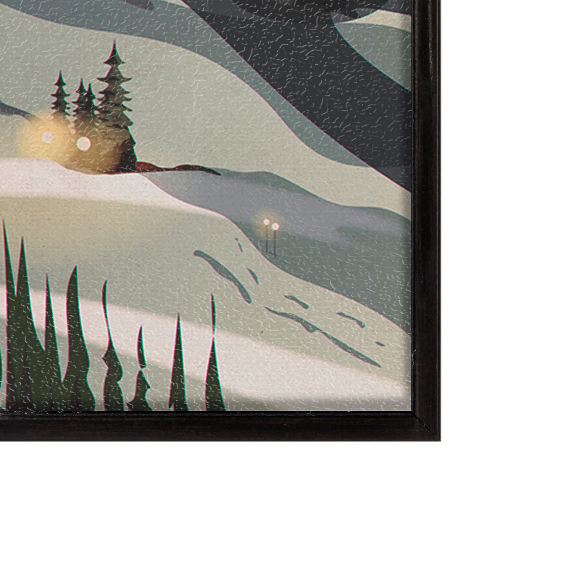 Whistler Go Canada (SM) by Mercana Studio a Hand Embellished Decograph Framed Art Print — product photograph