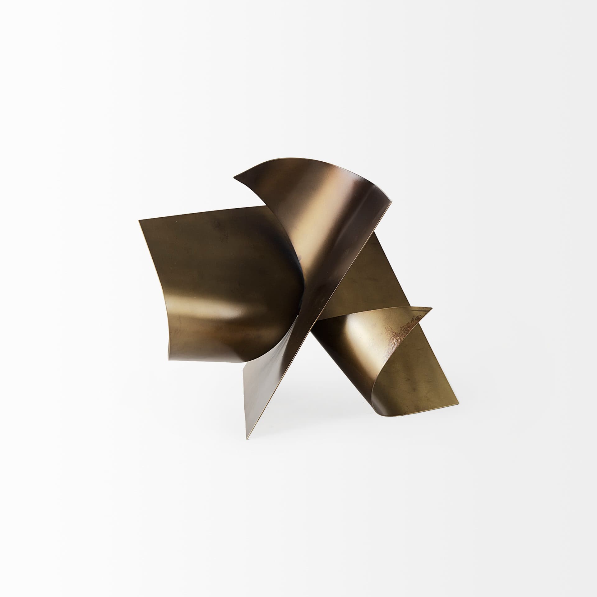 Francesca Antique Gold Metal Sculptural Decorative Object — product photograph