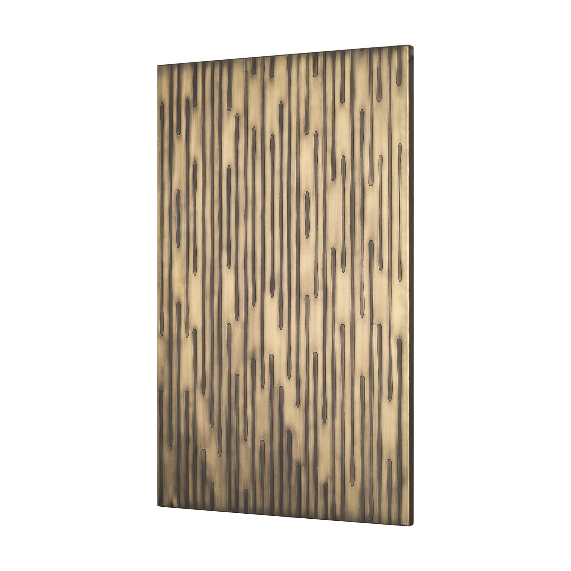 Ramos Painted Antiqued Gold Metal Wall Art — product photograph
