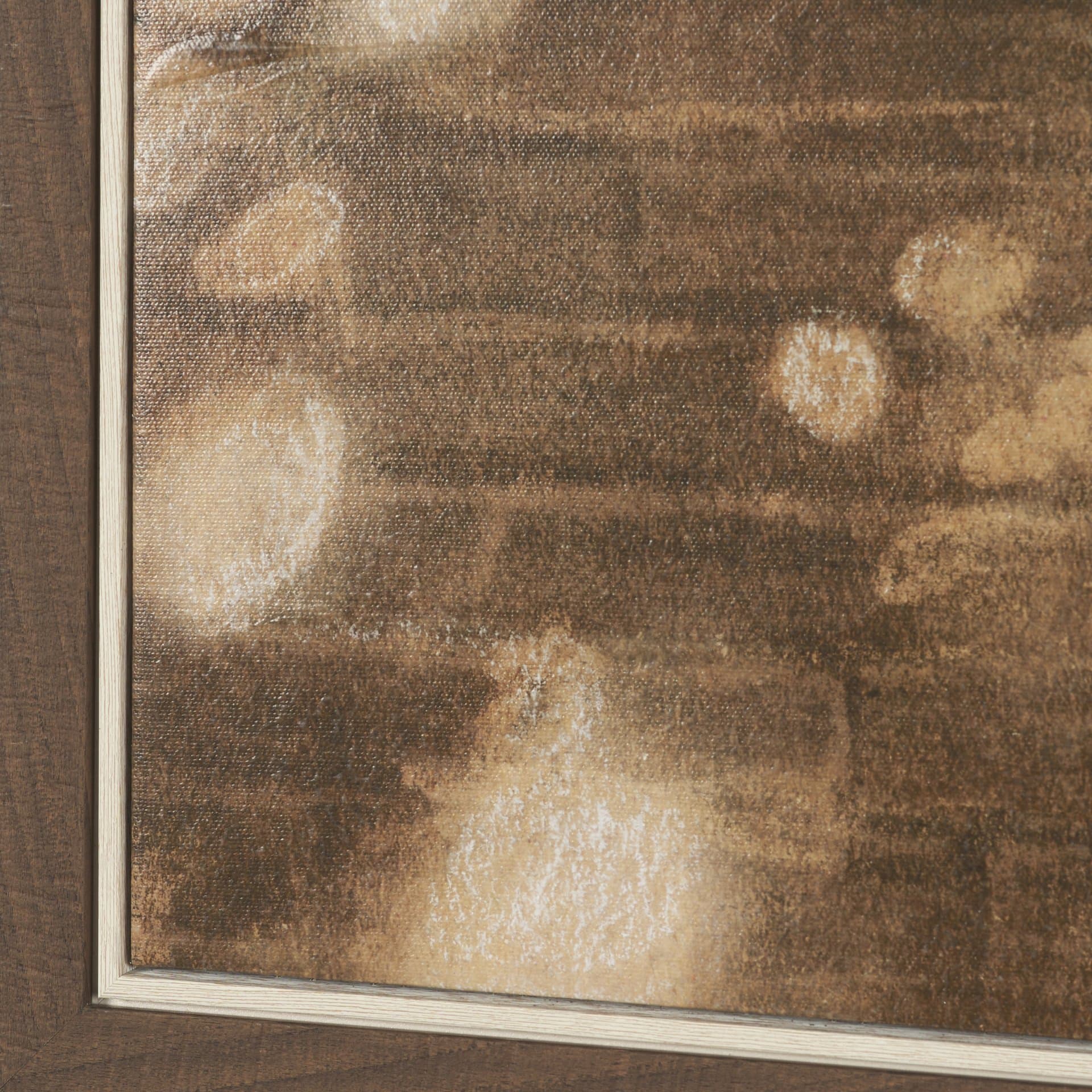 Wall of Shadows II by Mercana Studio Hand-Embellished Textured Framed Canvas Artwork — product photograph