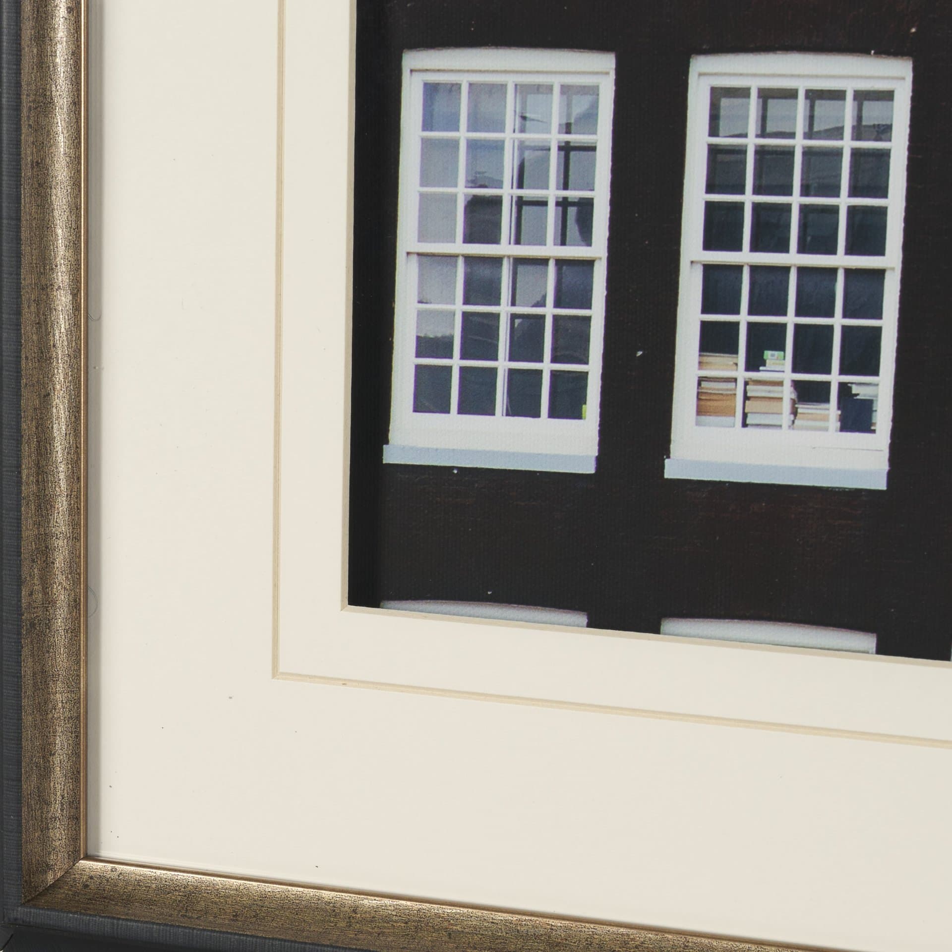 Beautiful Buildings by Irene Sucocki Framed Art Print Matted under Glass — product photograph