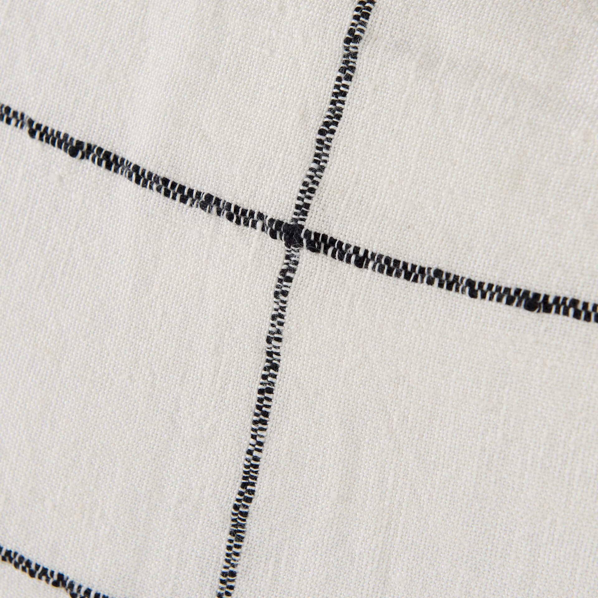 Suzanne 22 x 22 White/Black Square Pattern Pillow Cover — product photograph