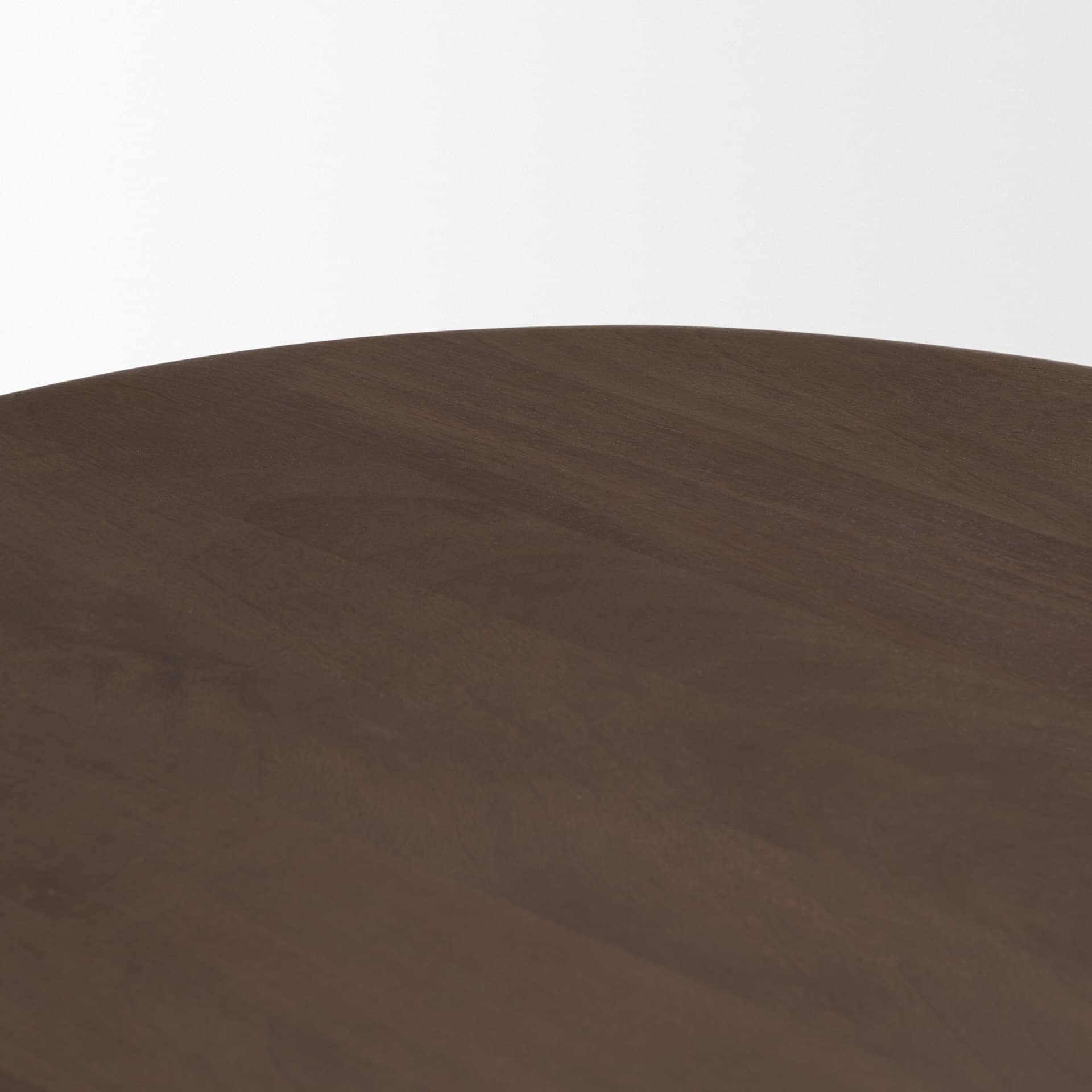 Shima Oval Dark Brown Wood w/ Arched Legs Coffee Table — product photograph