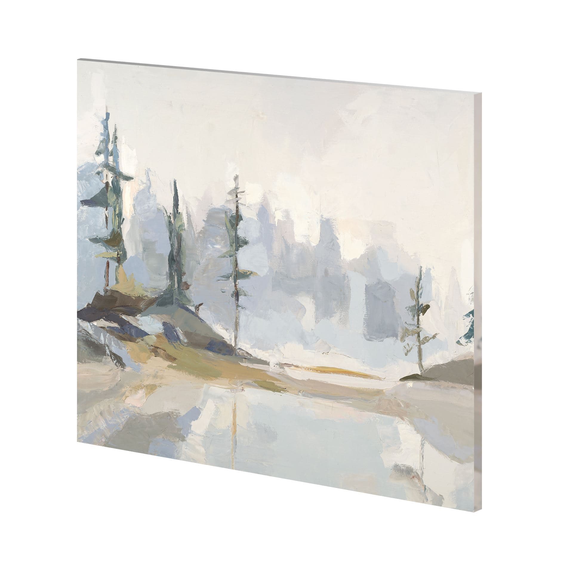 Misty Moraine by Julie Devine a Hand Embellished Textured Canvas — product photograph