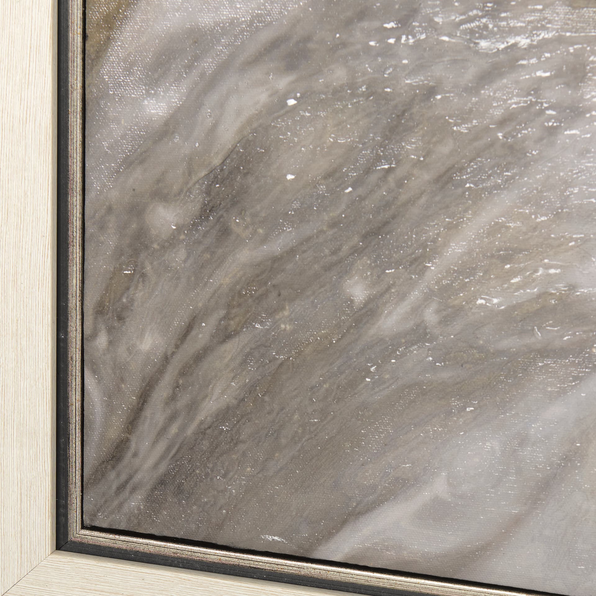 Sandy Waves I by Mercana Studio a Hand Embellished Textured Framed Canvas — product photograph