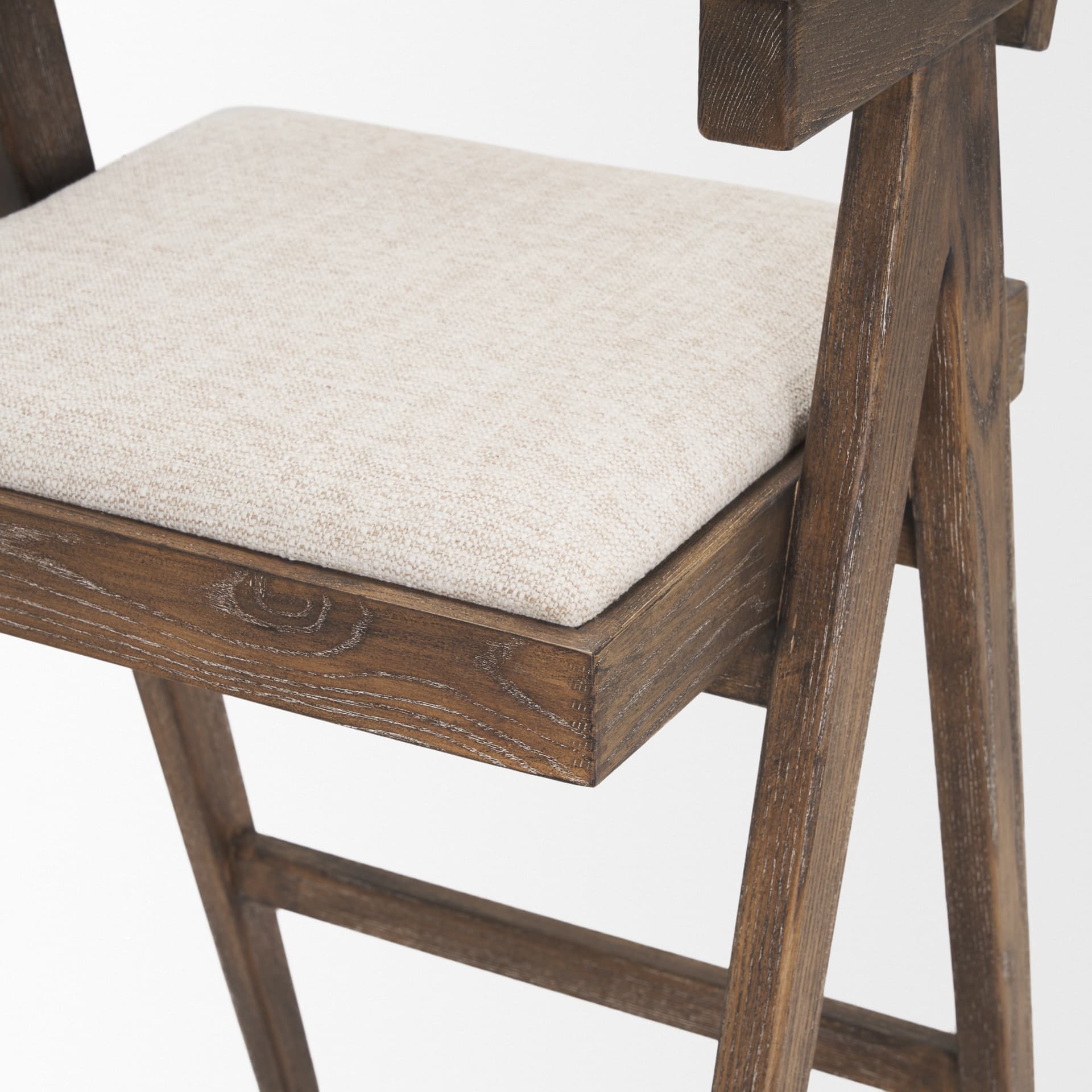 Indie Low Back 29.5in Seat Bar Stool | Medium Brown — product photograph