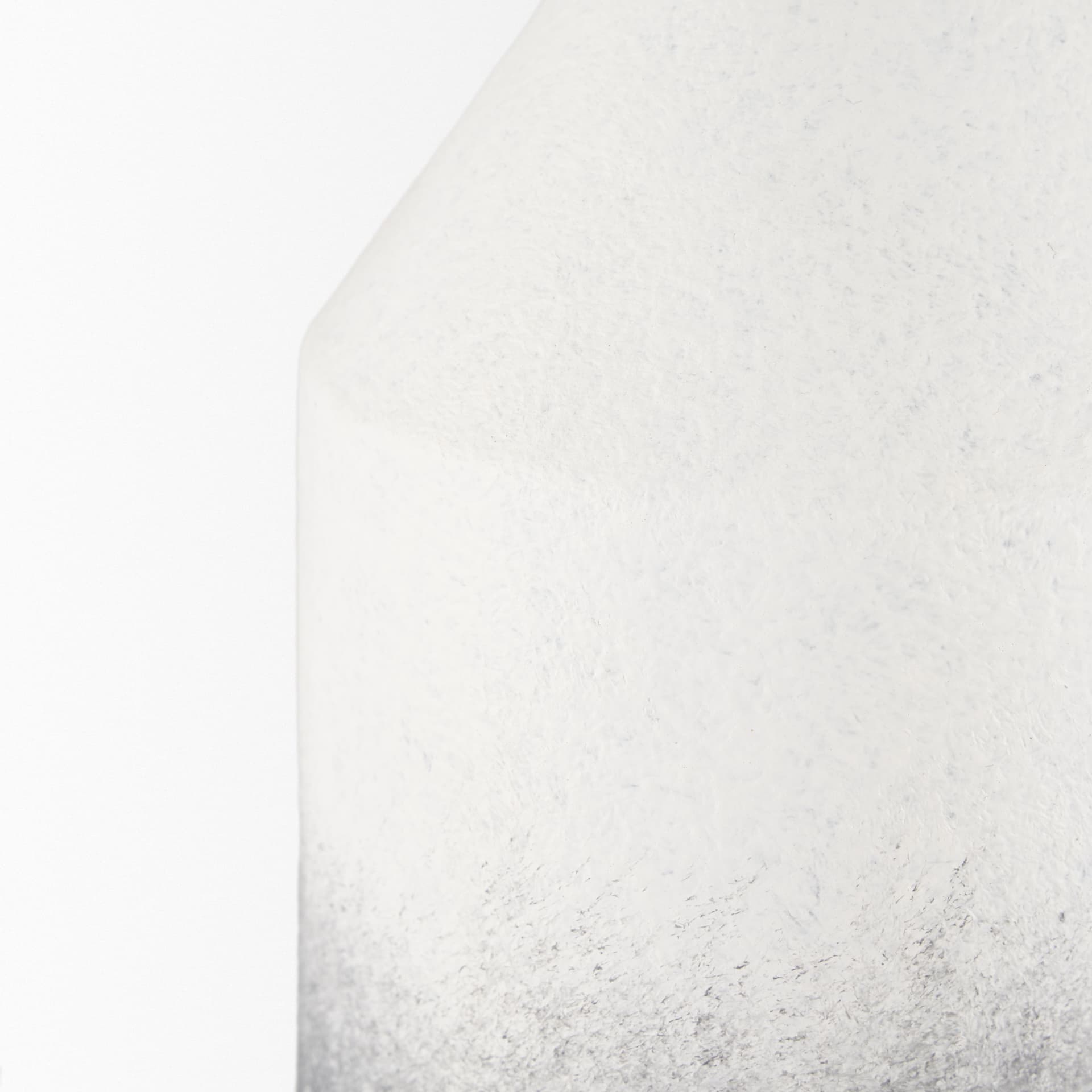Townley Small White w/ Black Ombre Metal Vase — product photograph