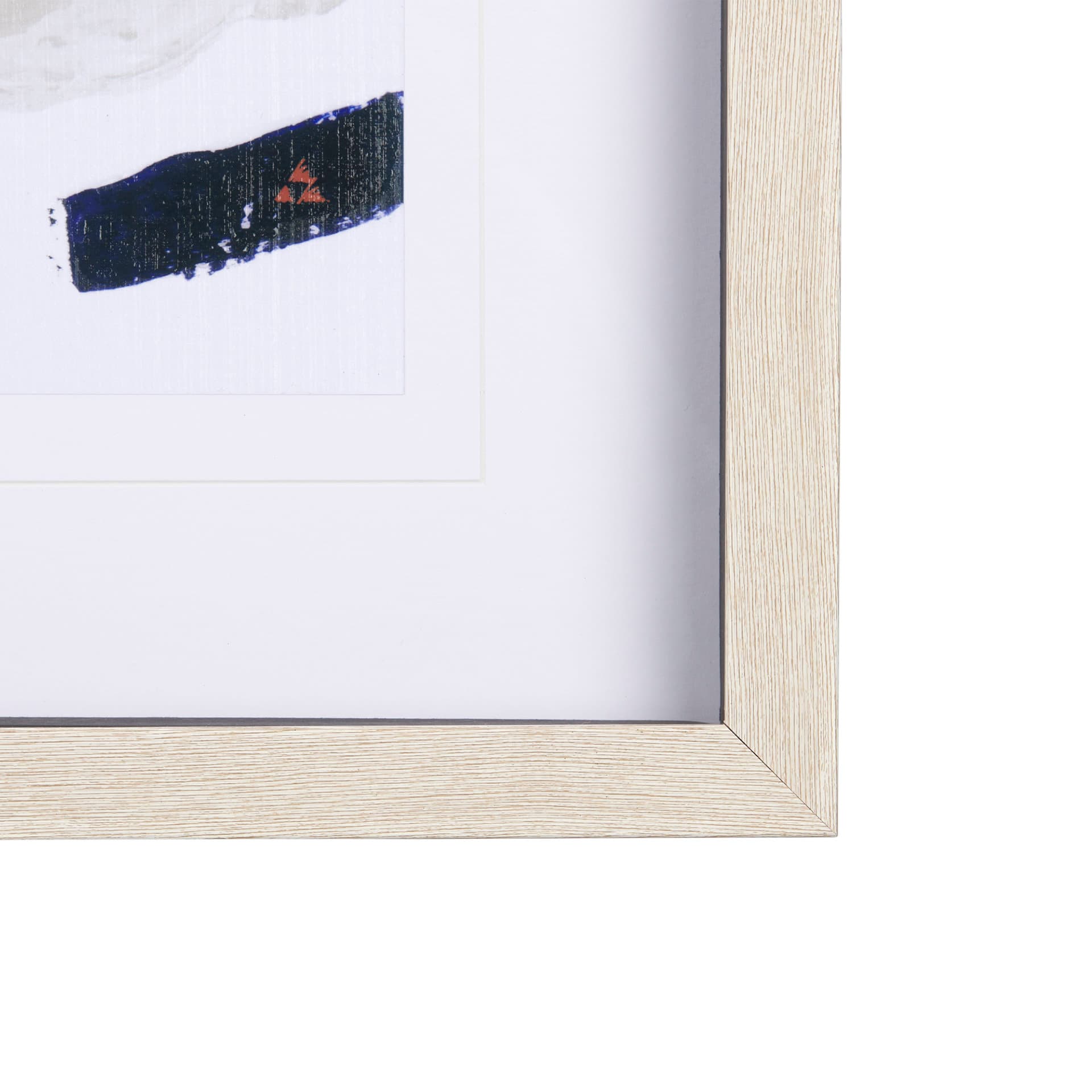 Color Blocks II by Mercana Studio a Hand Embellished Textured Framed Art Print Matted under Glass — product photograph