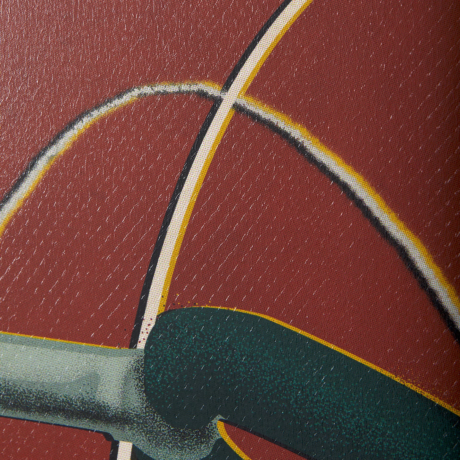 Bike Handle Orange by Alarm a Hand Embellished Textured Canvas — product photograph