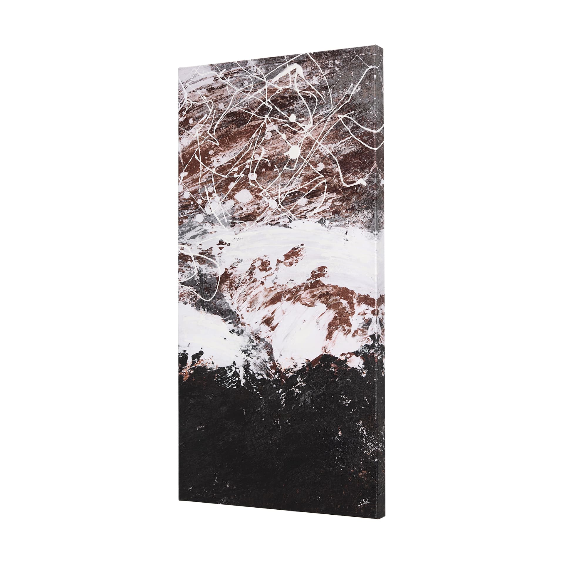 Sakura Rain III by Mercana Studio a Hand Embellished Textured Canvas — product photograph