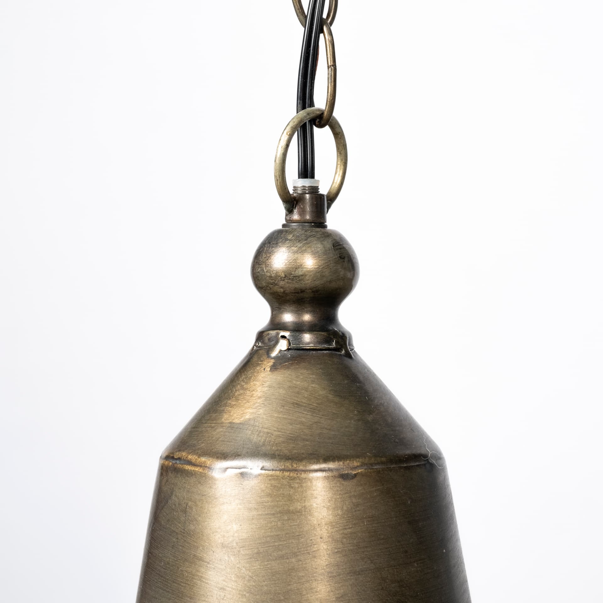 Tahla 14x 14.5 Gold Toned Metal Cage Pendant Light — product photograph