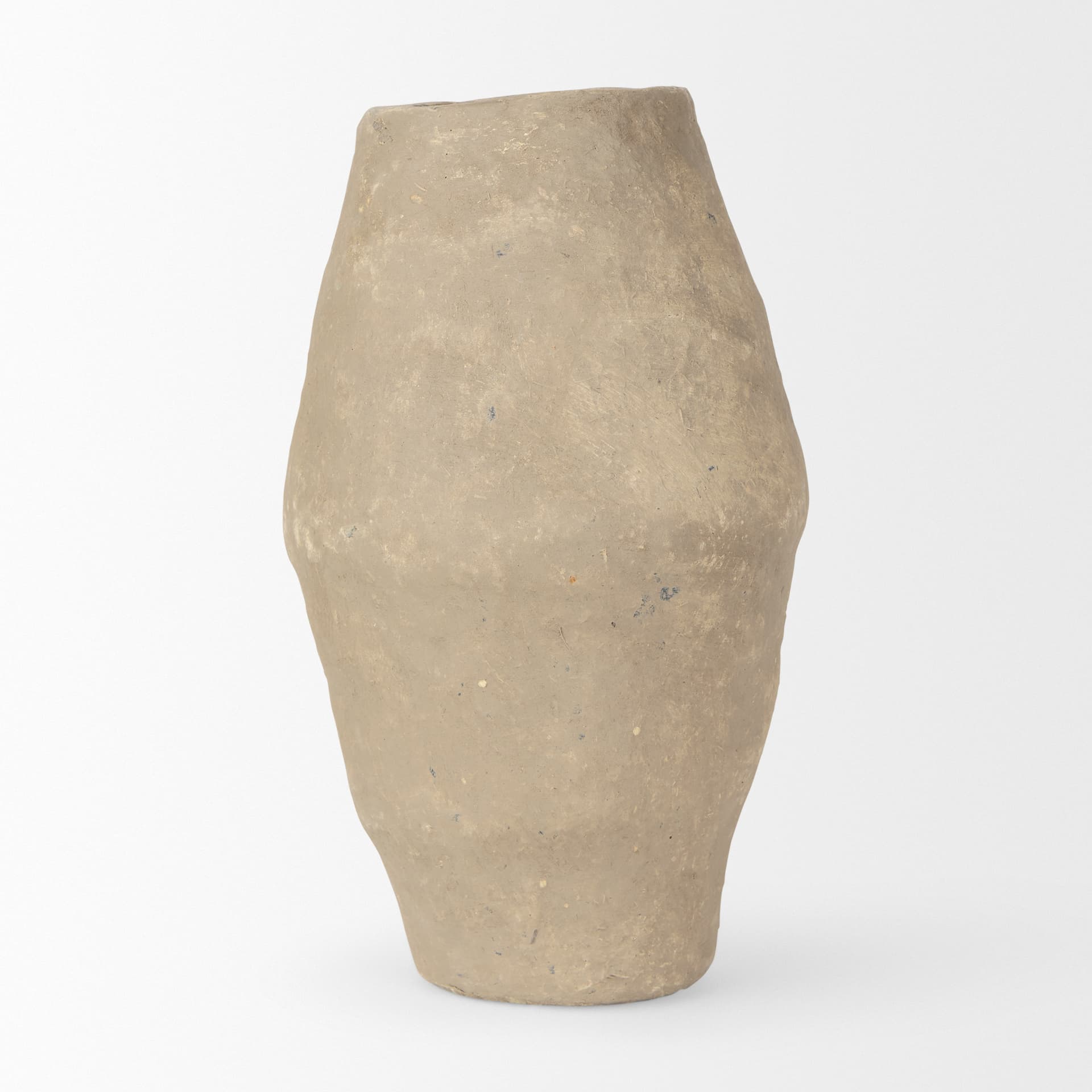 Rundal Small Gray Paper Mache Vase — product photograph