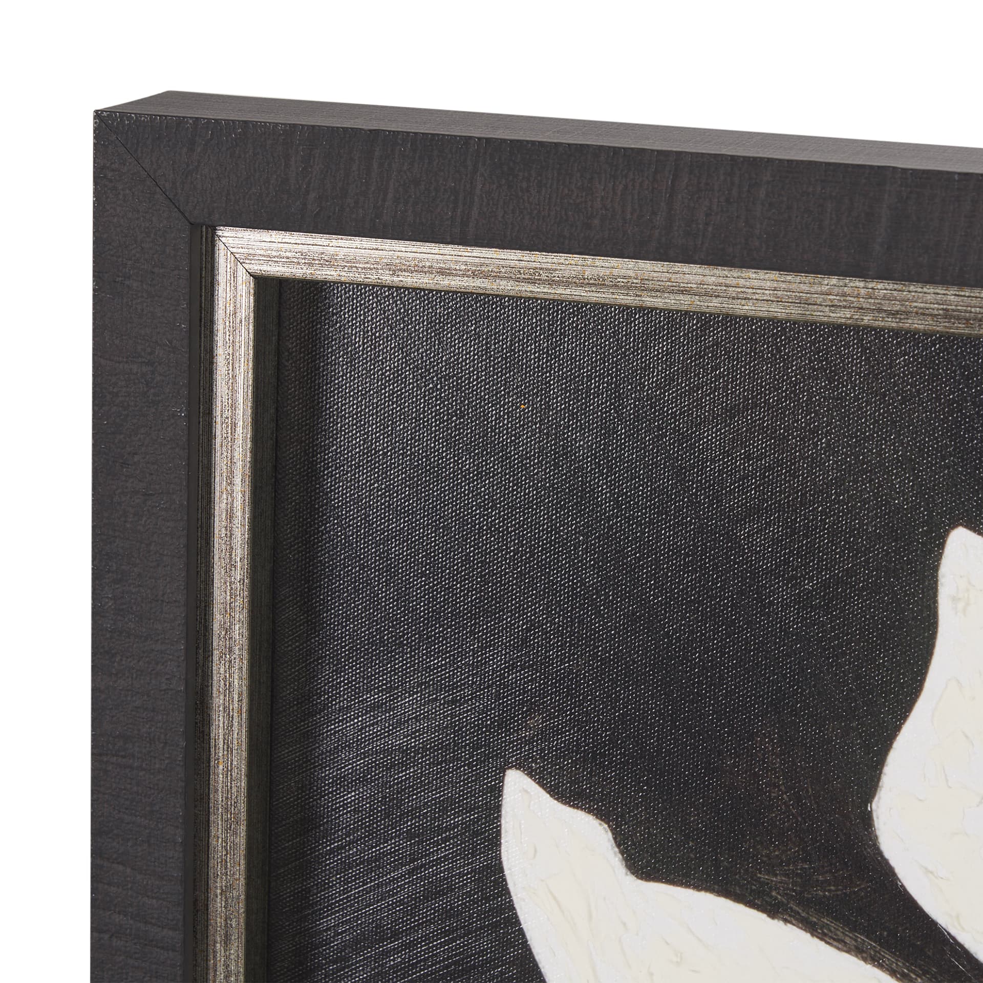 Floral Silhouettes I by Liz Jardine a Hand Embelished Textured Framed Art Print — product photograph