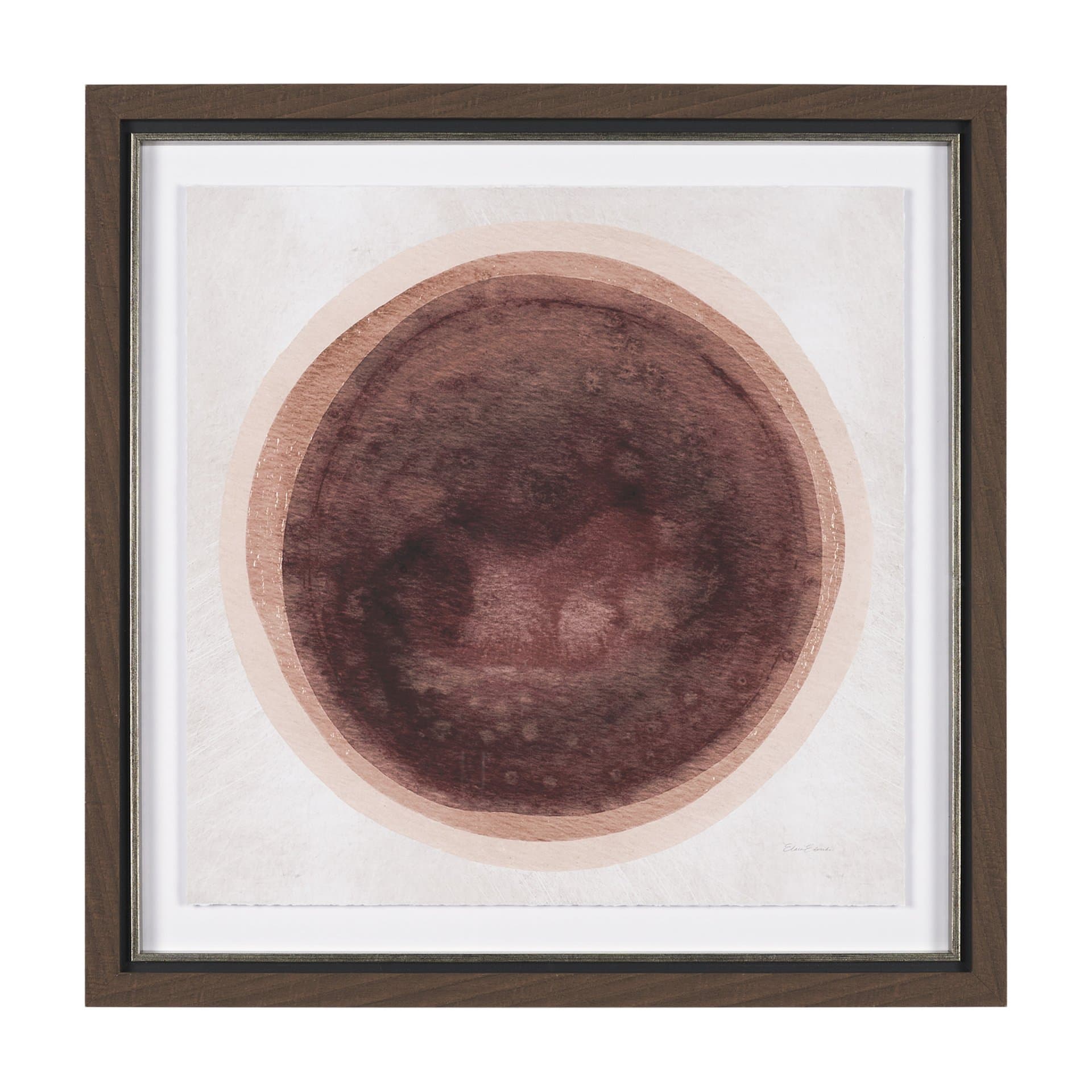 Red Eclipse by Mercana Studio Hand Embellished Framed Print under Glass — product photograph