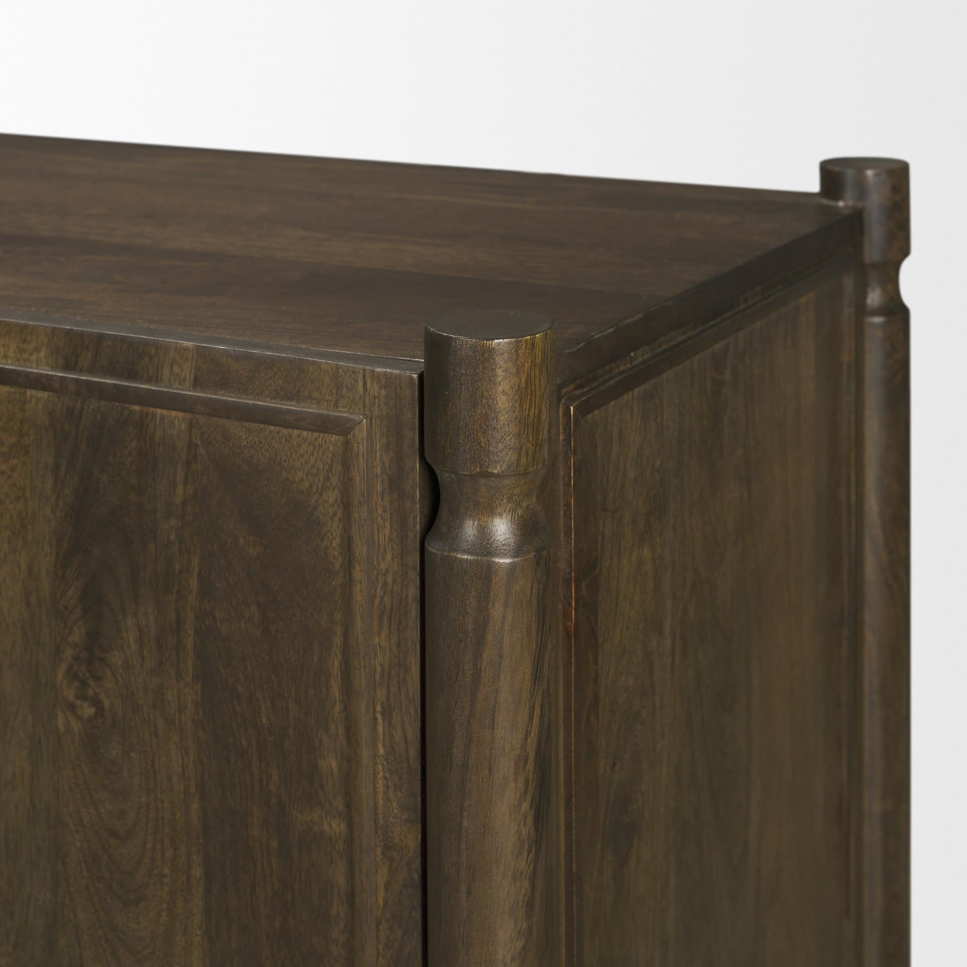 Phil Dark Brown Wood 2 Door 3 Drawer Closed Sideboard — product photograph