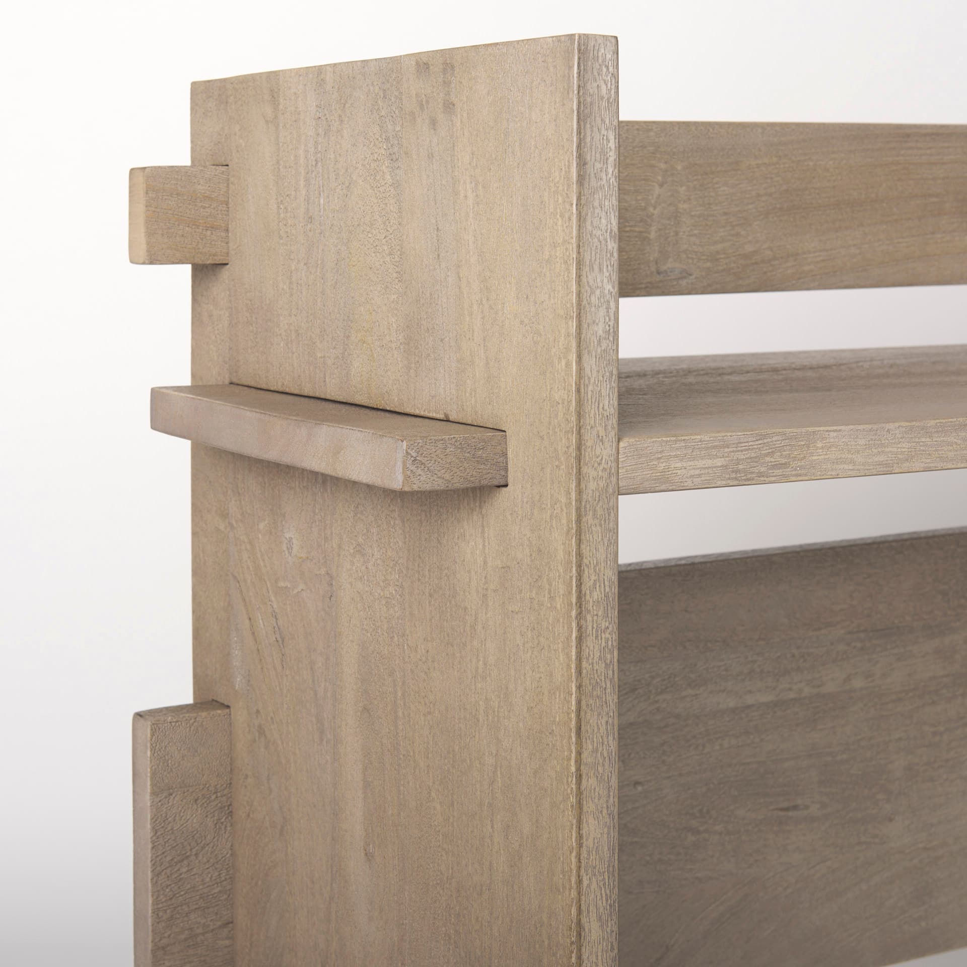 Aida Light Gray Wood Console Table — product photograph