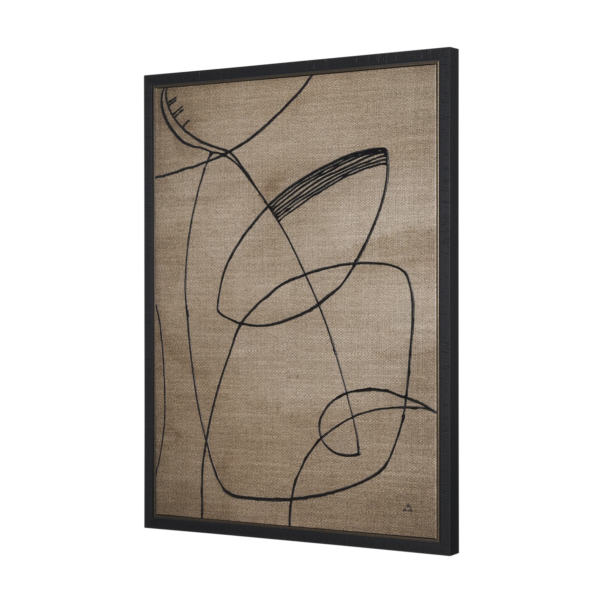 Mandolin Music by Mercana Studio a Hand Embellished Textured Canvas — product photograph