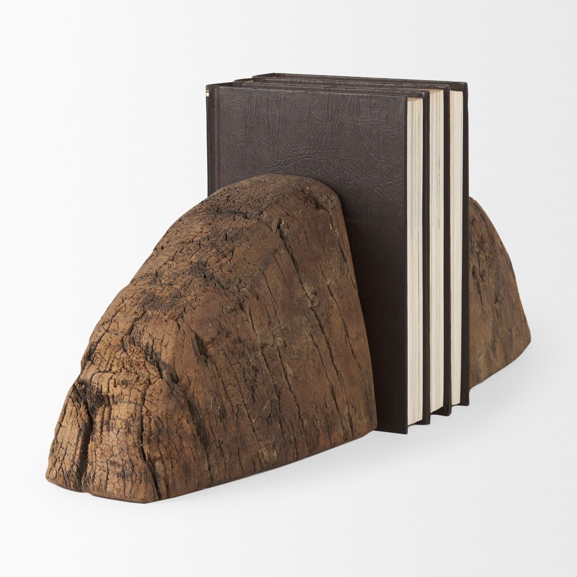 Incana Handmade Reclaimed Wooden Bookends — product photograph