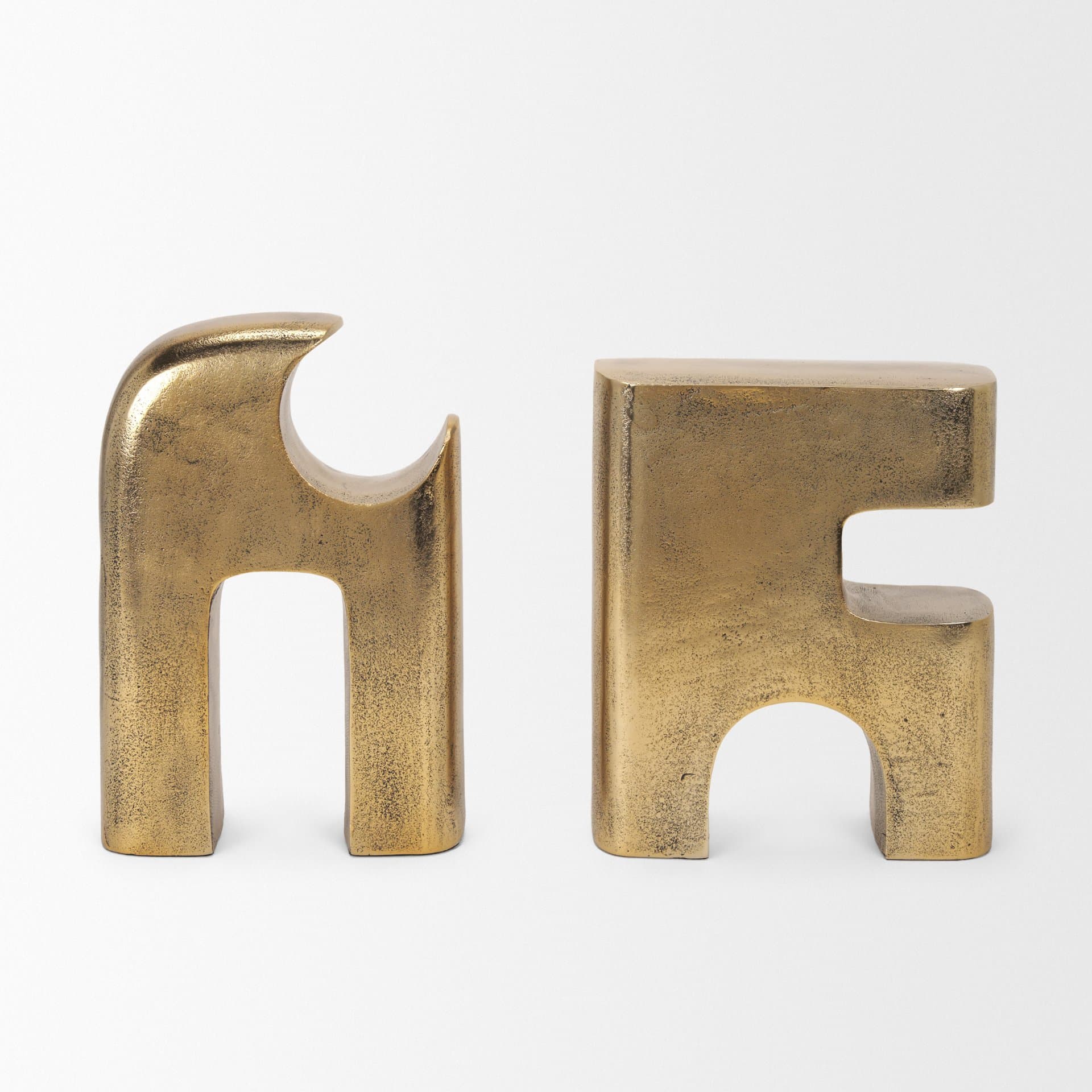 Renni Antiqued Brass Small Decorative Sculpture — product photograph