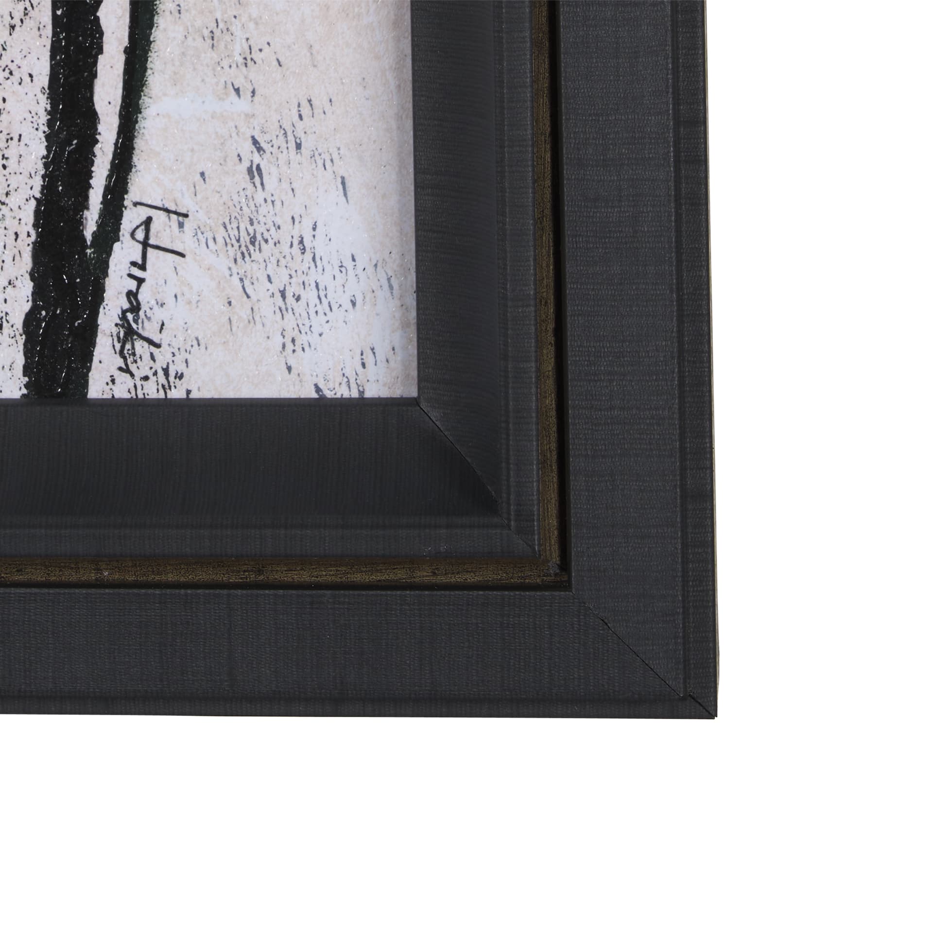 Etched Silouette IV by Mercana Studio a Hand Embellished Textured Framed Art Print — product photograph
