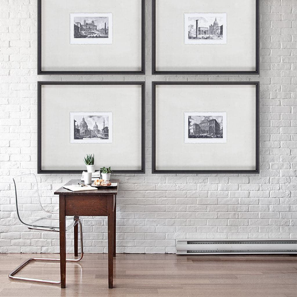 Veduta sul Monte Quirinale (MC) by Piranesi a Framed Art Print Matted under Glass — product photograph