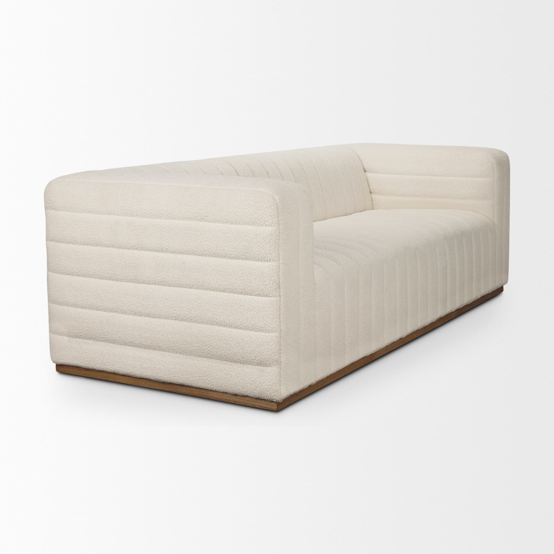 Ricciardo Cream Boucle 3-Seater Sofa — product photograph