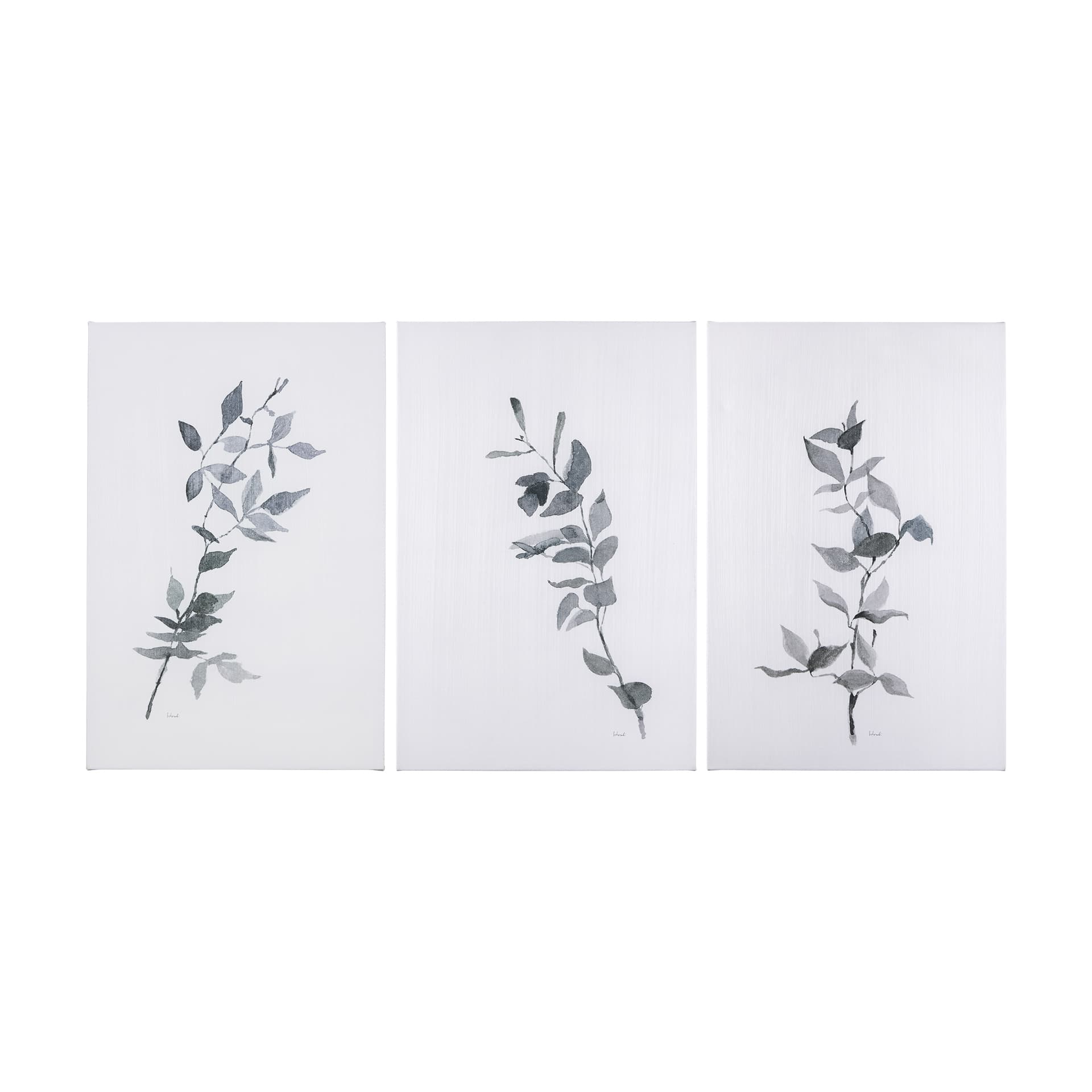 Leaf Shadow II by Mercana Studio a Hand Embellished Textured Canvas — product photograph