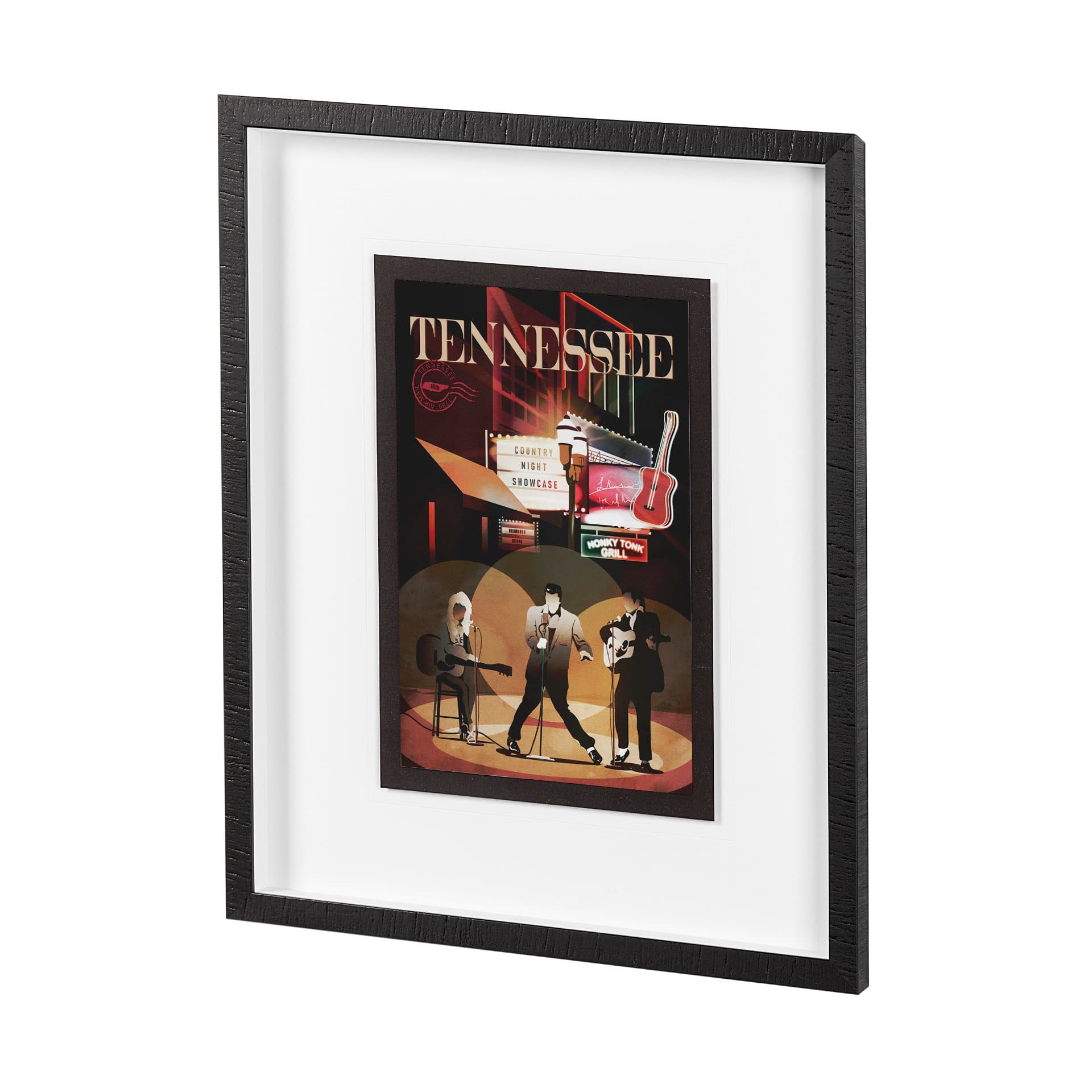 Tennessee Go USA (M) by Mercana Studio a Framed Art Print Matted under Glass — product photograph