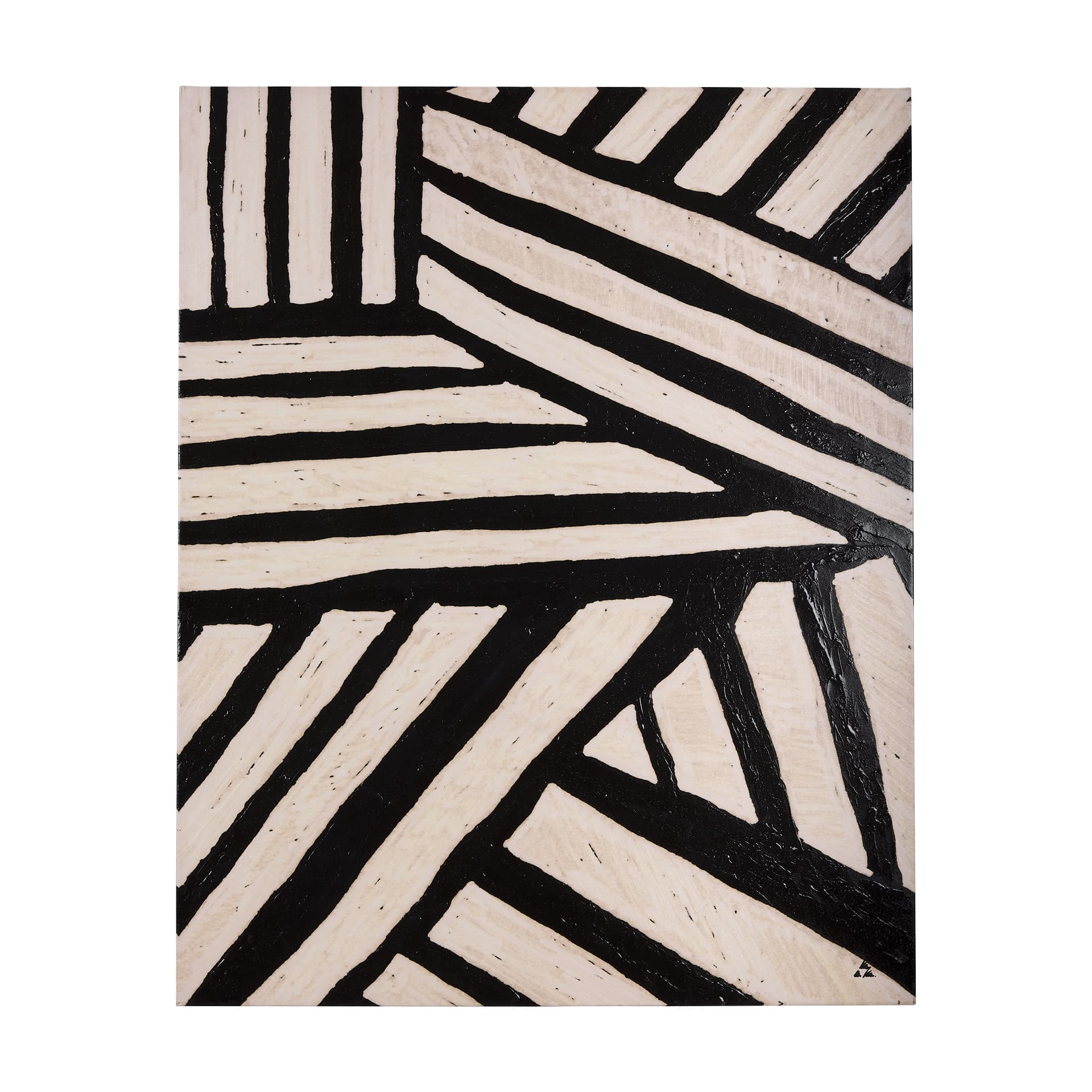 Clay Pattern I by Mercana Studio a Hand Embellished Textured Canvas — product photograph
