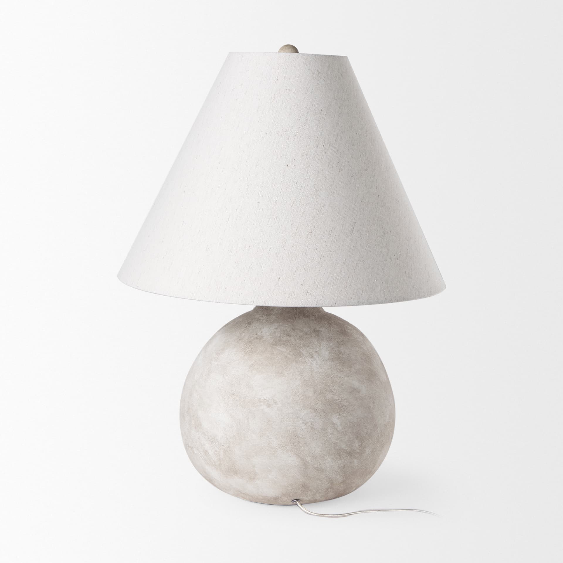 Mehdi Cream Ceramic Table Lamp — product photograph