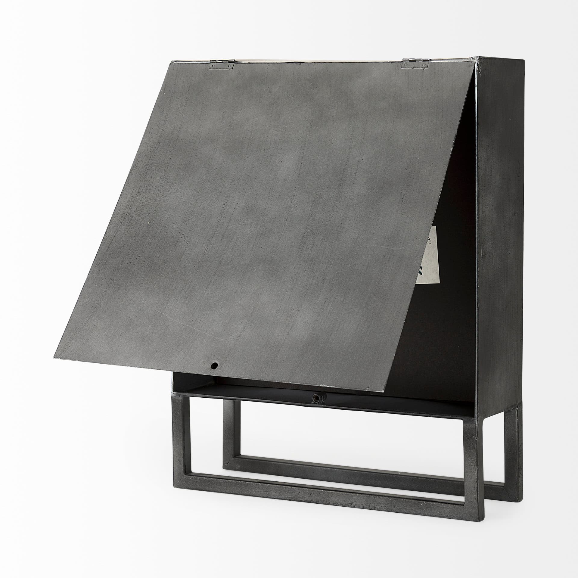 Felix Gray Metal Square Table Clock — product photograph