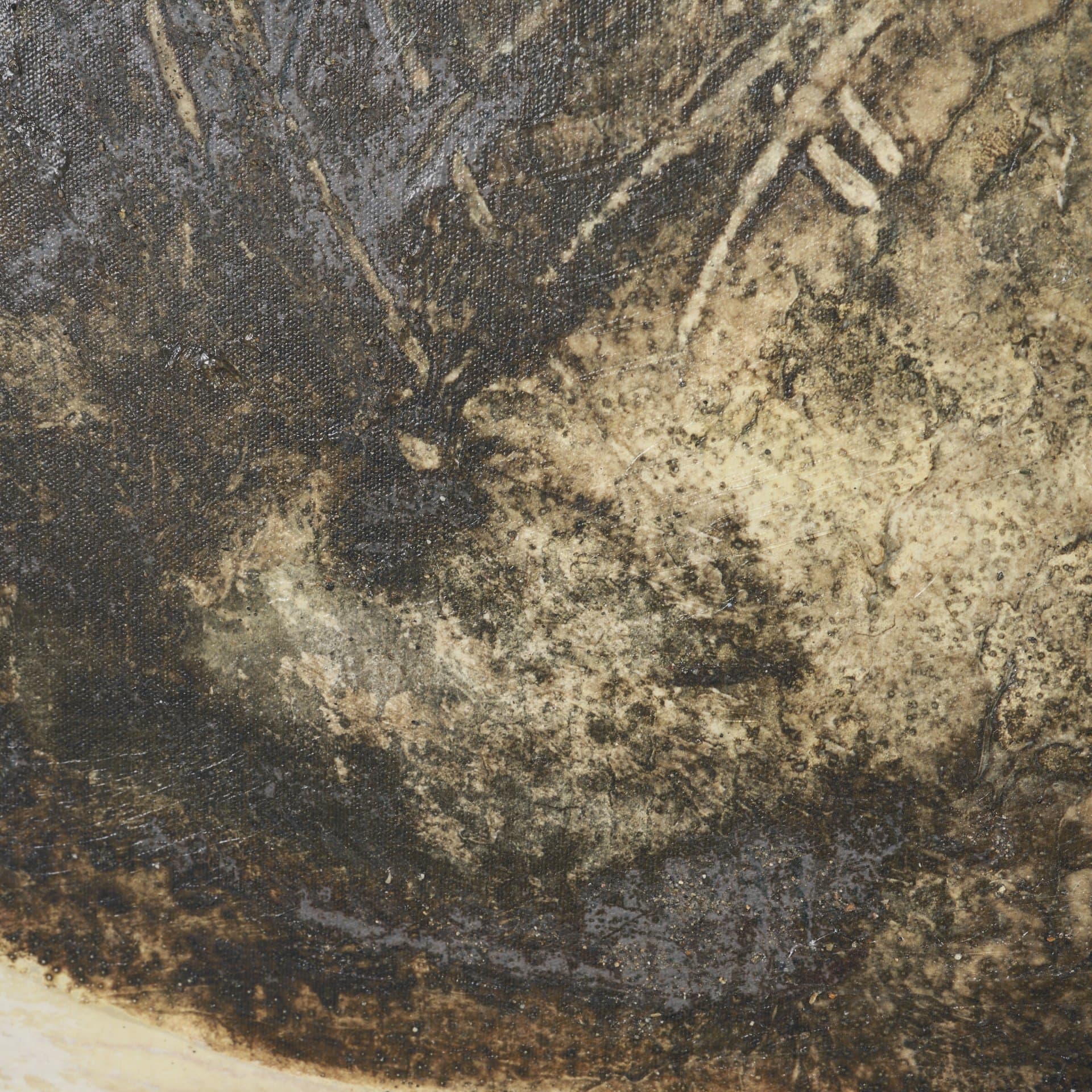 Held in Earth I by Mercana Studio Hand-Embellished Textured Framed Canvas Artwork — product photograph