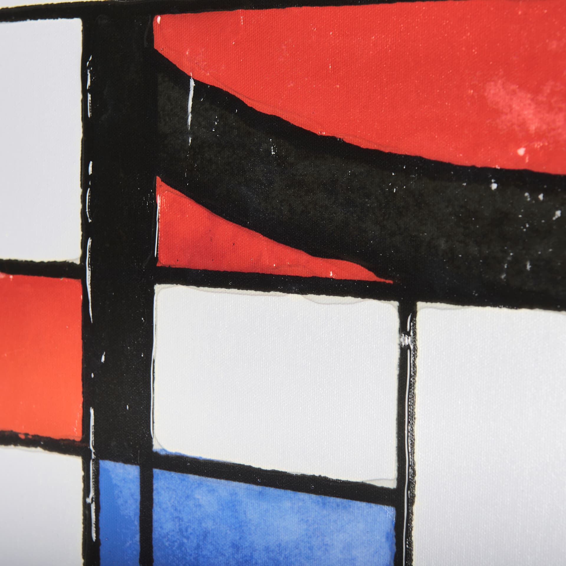 Numbers V by Mercana Studio a Hand Embellished Textured Canvas — product photograph