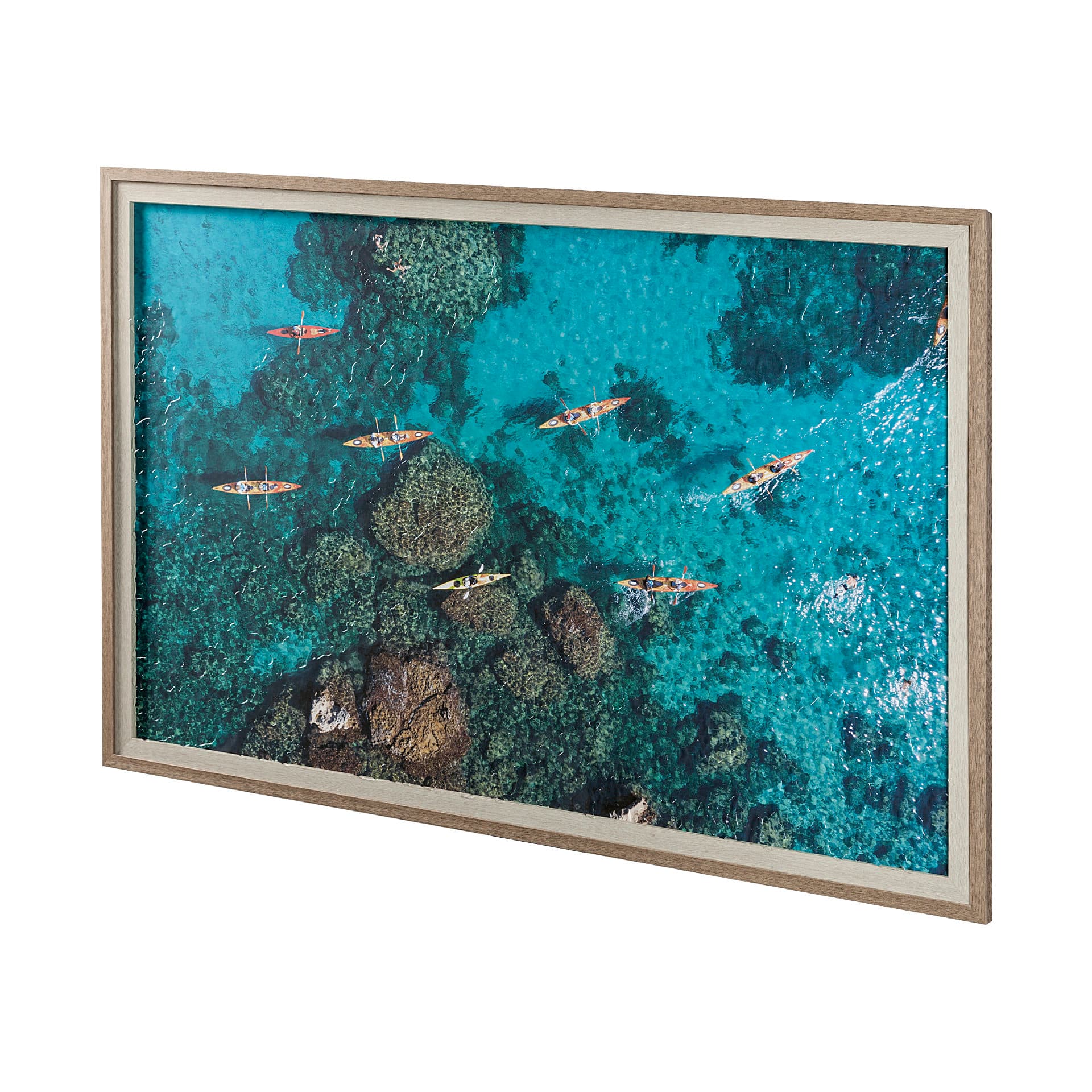 Anthony Quinn Bay by Michele Falzone a Hand Embellished Textured Framed Photo Art Print Matted under — product photograph