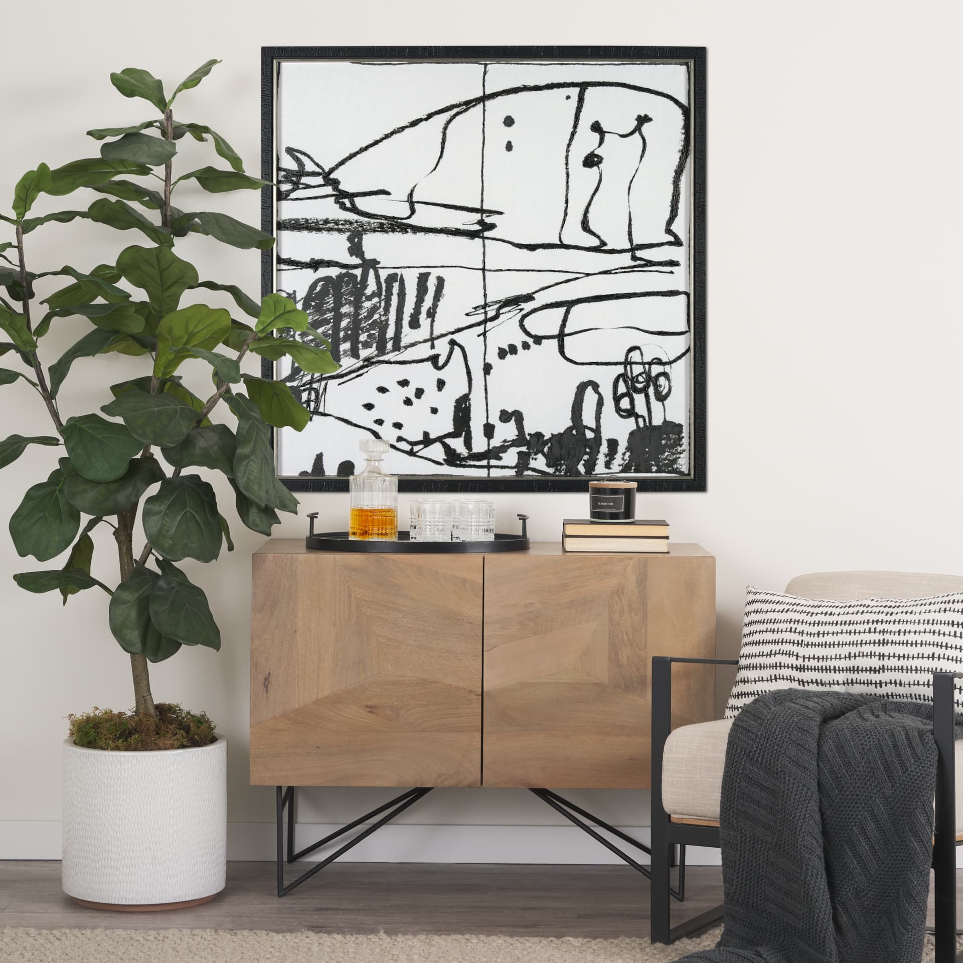 Lost Treasure Map III by Mercana Studio a Hand Embellished Textured Framed Art Print — product photograph
