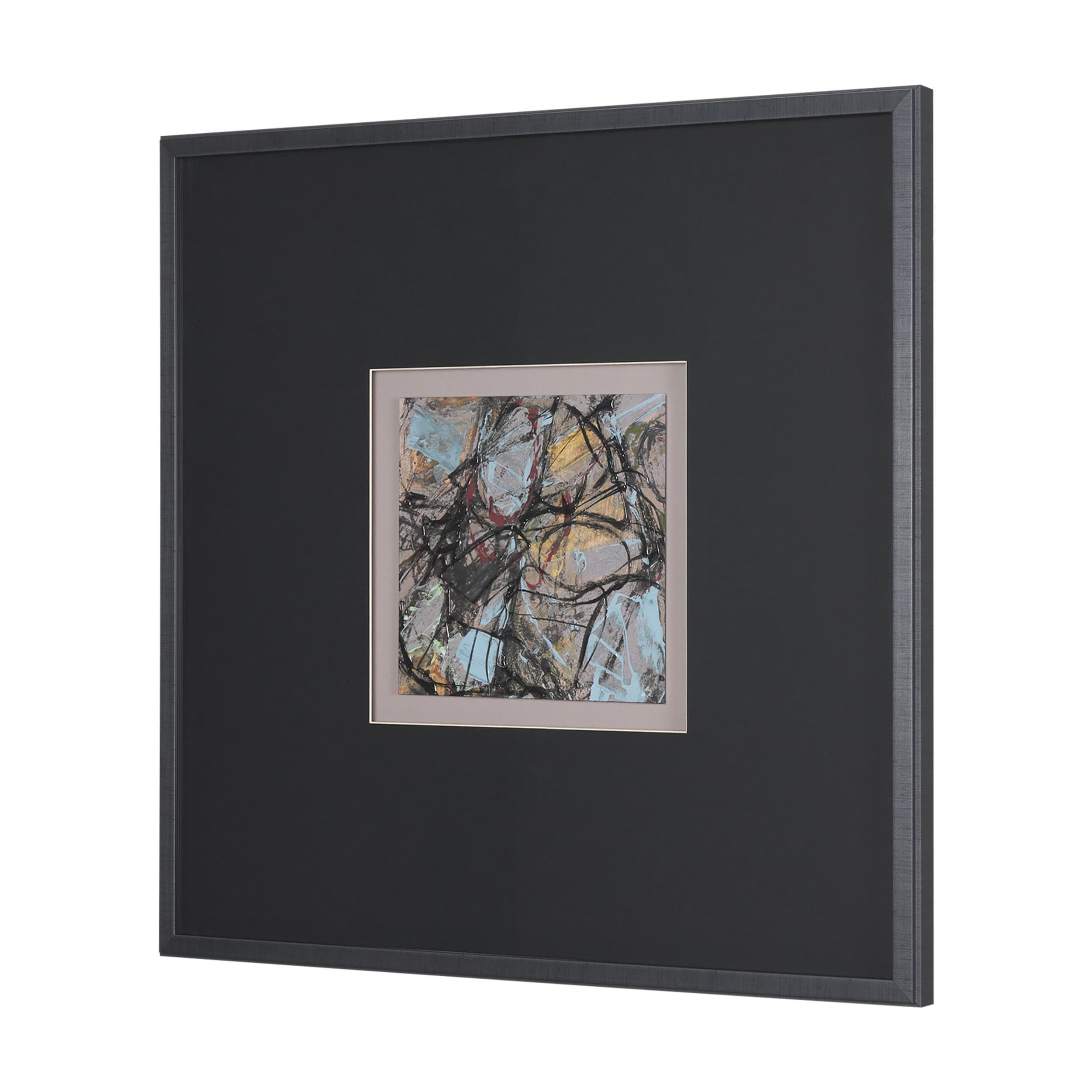 Passtime II by Mercana Studio a Hand Embelished Textured Framed Art Print Matted under Glass — product photograph