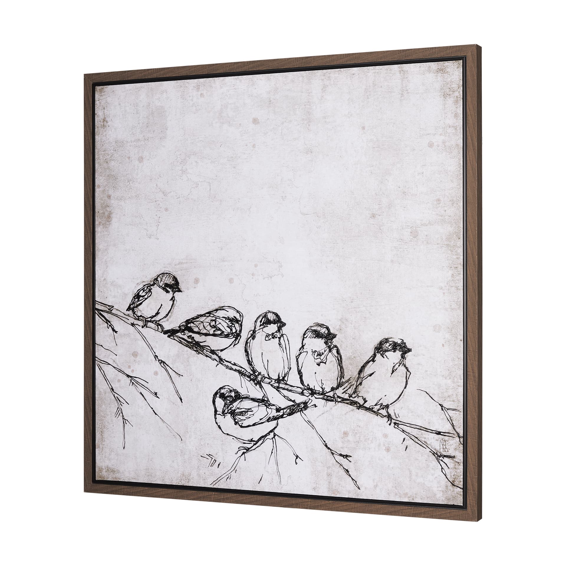 Waiting for spring II by Mercana Studio a Hand Embellished Textured Framed Canvas — product photograph