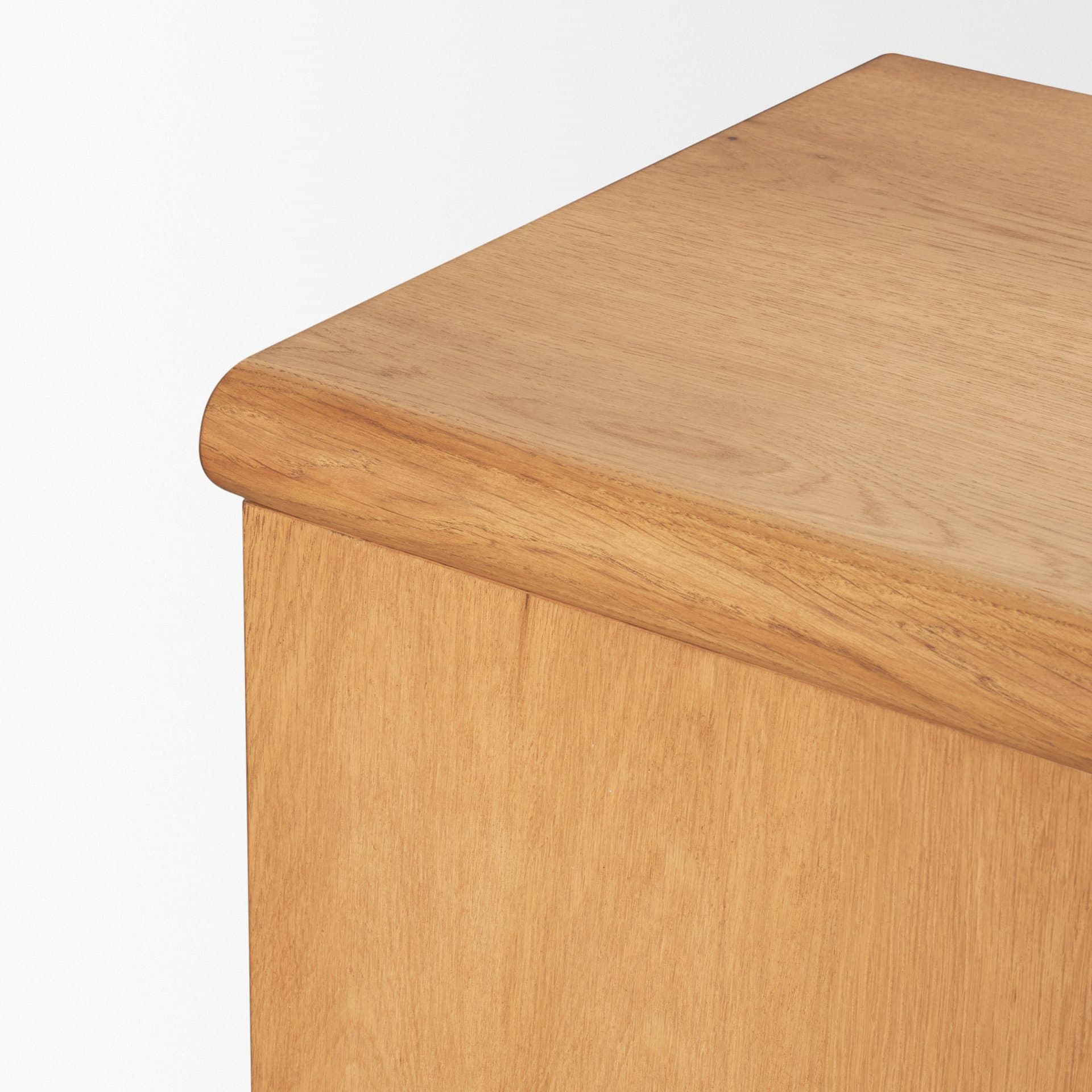 Rowan Light Brown Oak Wood Closed 4 Door Sideboard — product photograph