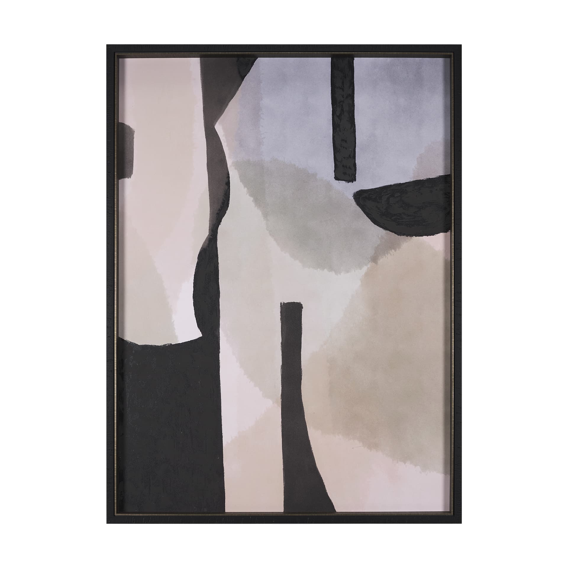 Shape Shift - Form by Mercana Studio a Hand Embellished Textured Framed Art Print — product photograph