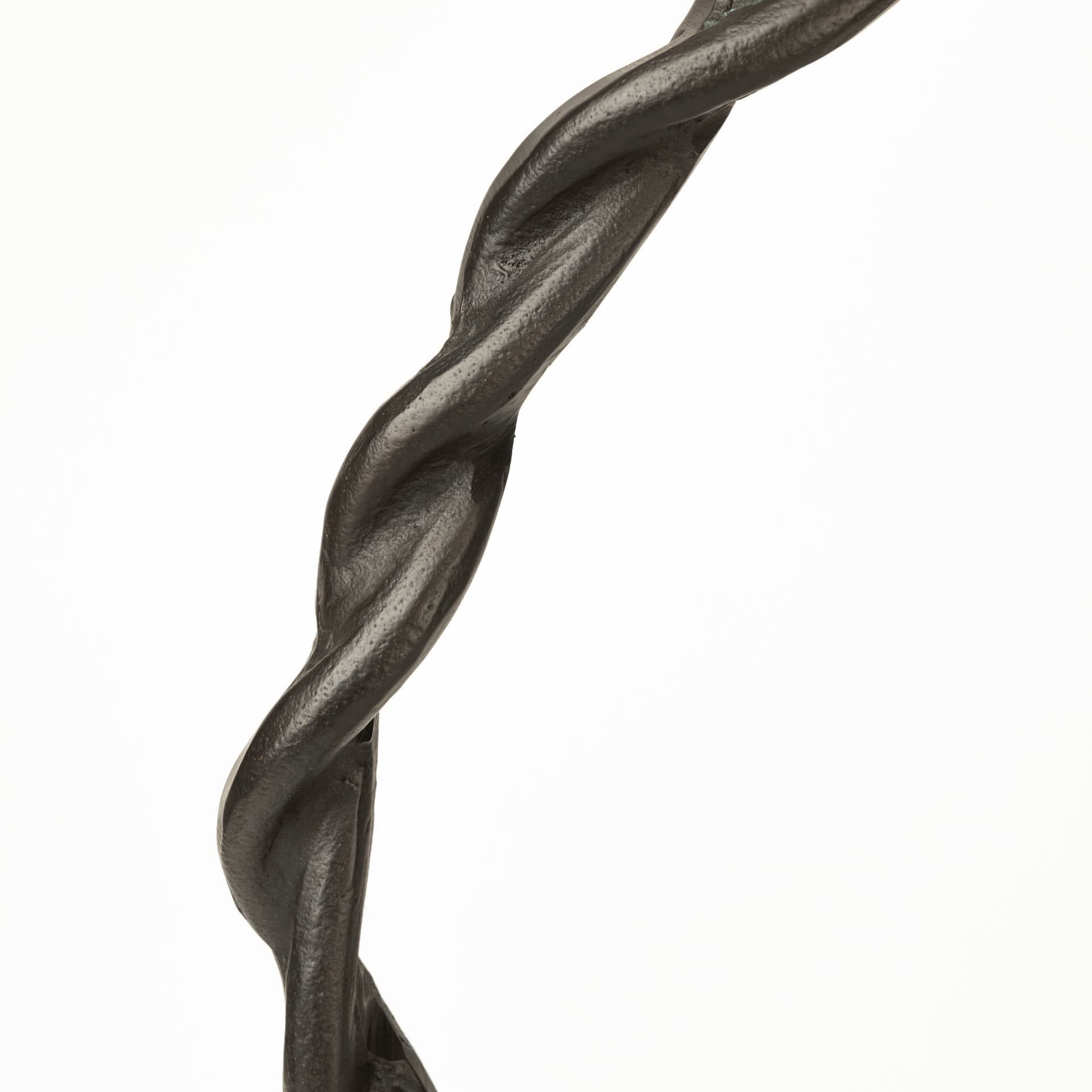 Rizwan (Large) Black Aluminum Braided Circular Object — product photograph